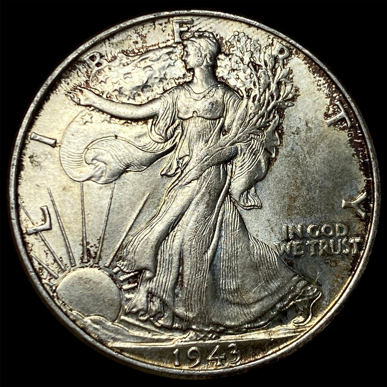 1943 Silver Walking Liberty Half Dollar UNCIRCULATED: 1943 Silver Walking Liberty Half Dollar UNCIRCULATED