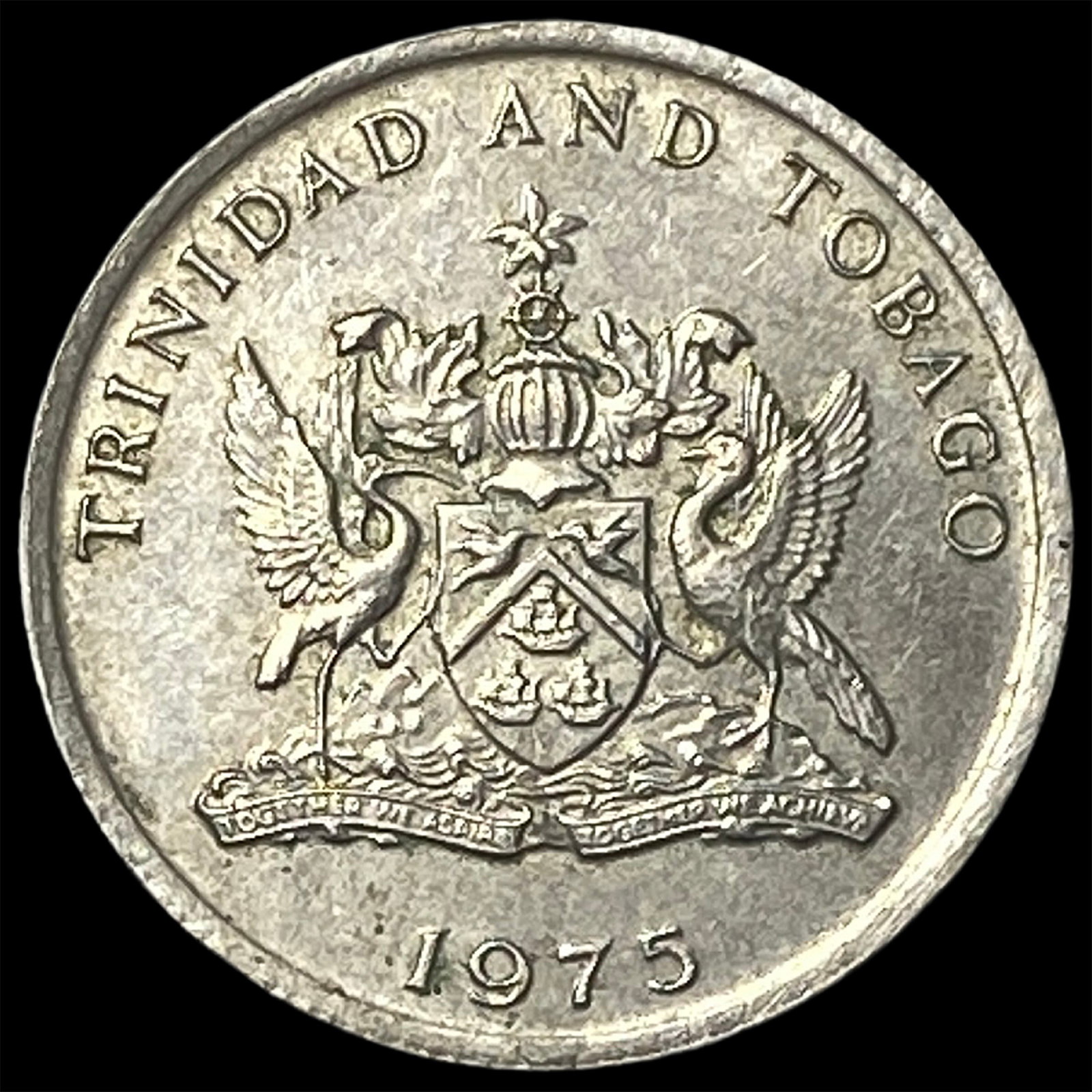 1975 Trinidad and Tobago Copper Nickel 10 Cents: 1975 Trinidad and Tobago Copper Nickel 10 Cents
