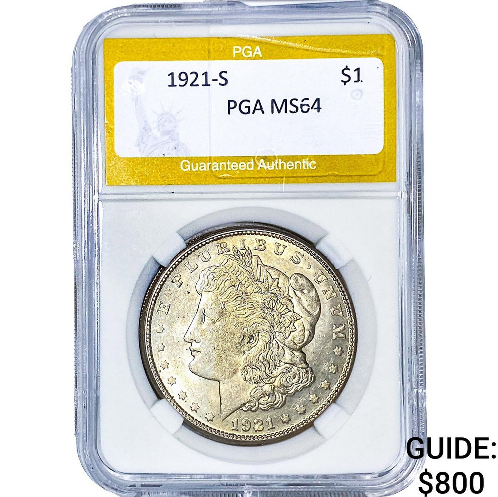 1921-S Morgan Silver Dollar PGA MS64 (1 of 2)