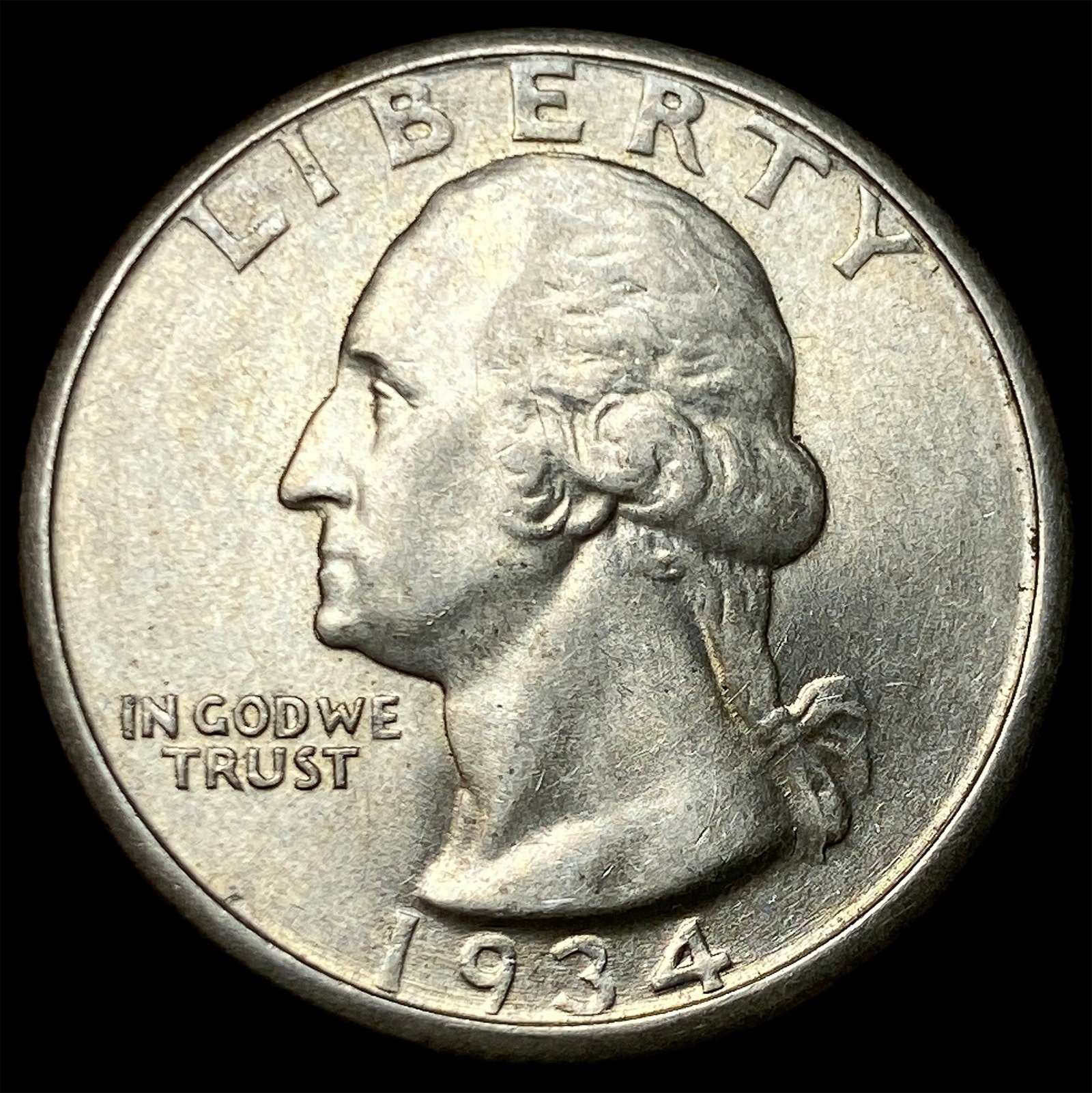 1934 Silver Washington Quarter UNCIRCULATED (1 of 2)