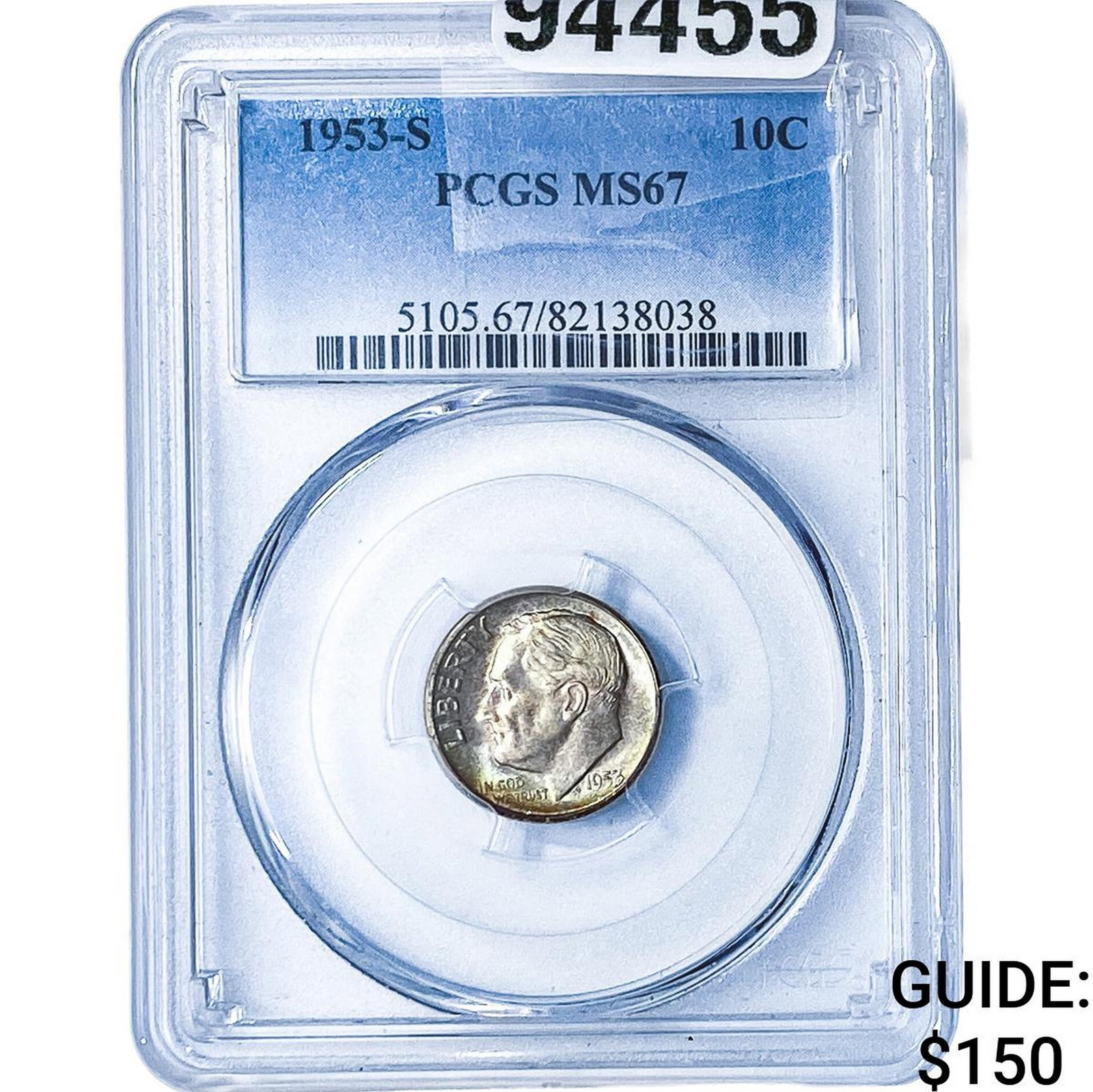 1953-S Roosevelt Dime PCGS MS67 (1 of 2)