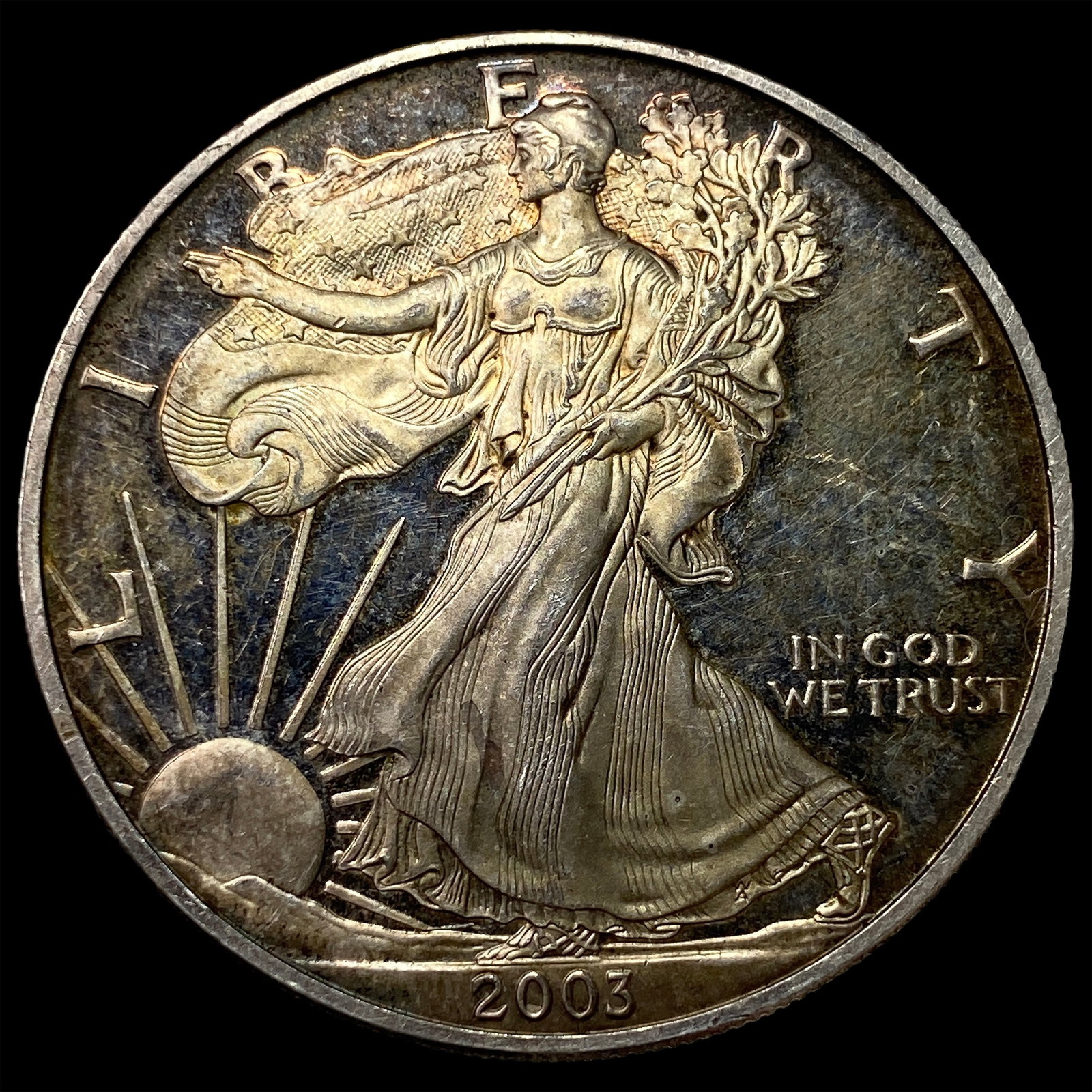 2003-W 1oz Silver American Eagle $1 GEM PROOF (1 of 2)