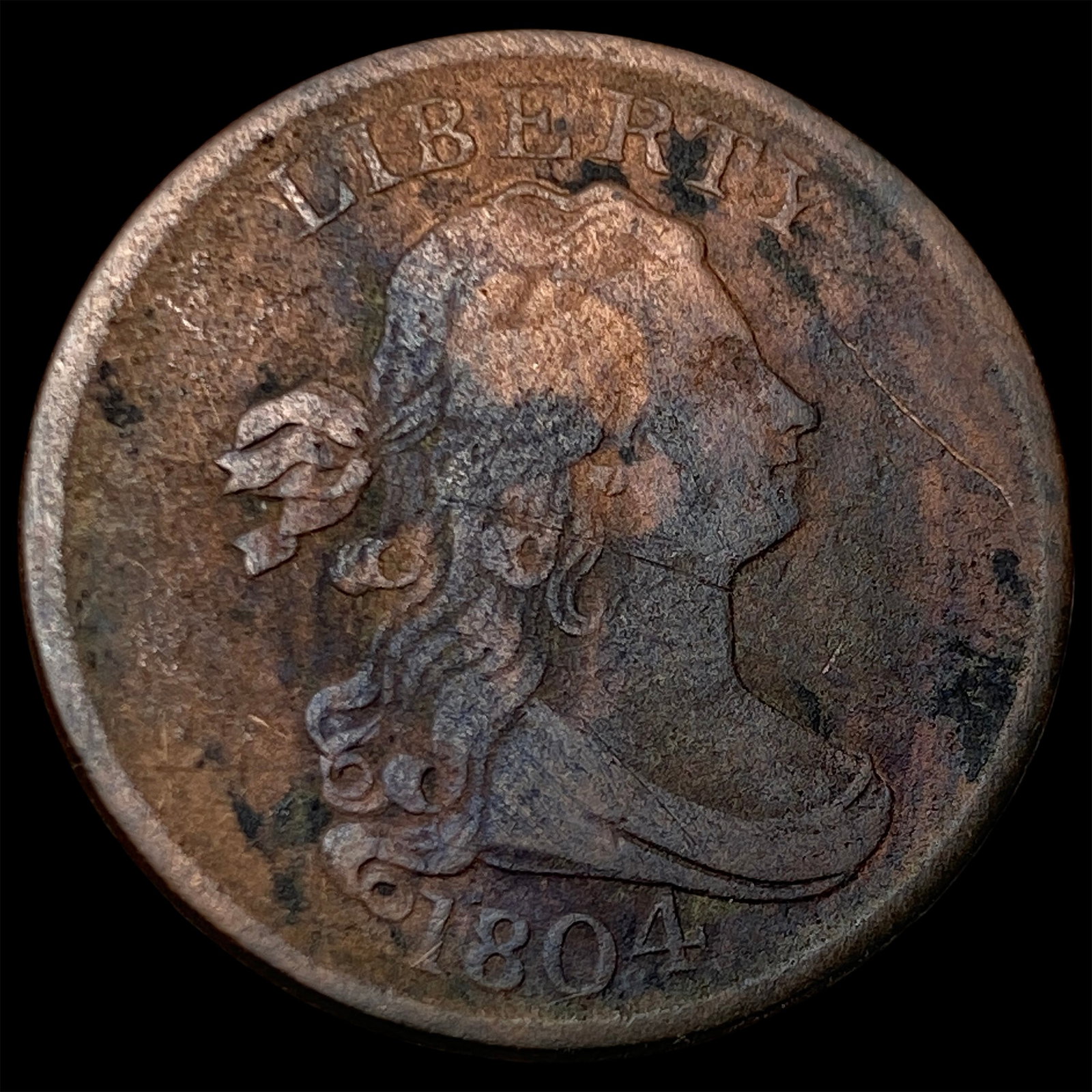 1804 Draped Bust Half Cent HIGH GRADE (1 of 2)
