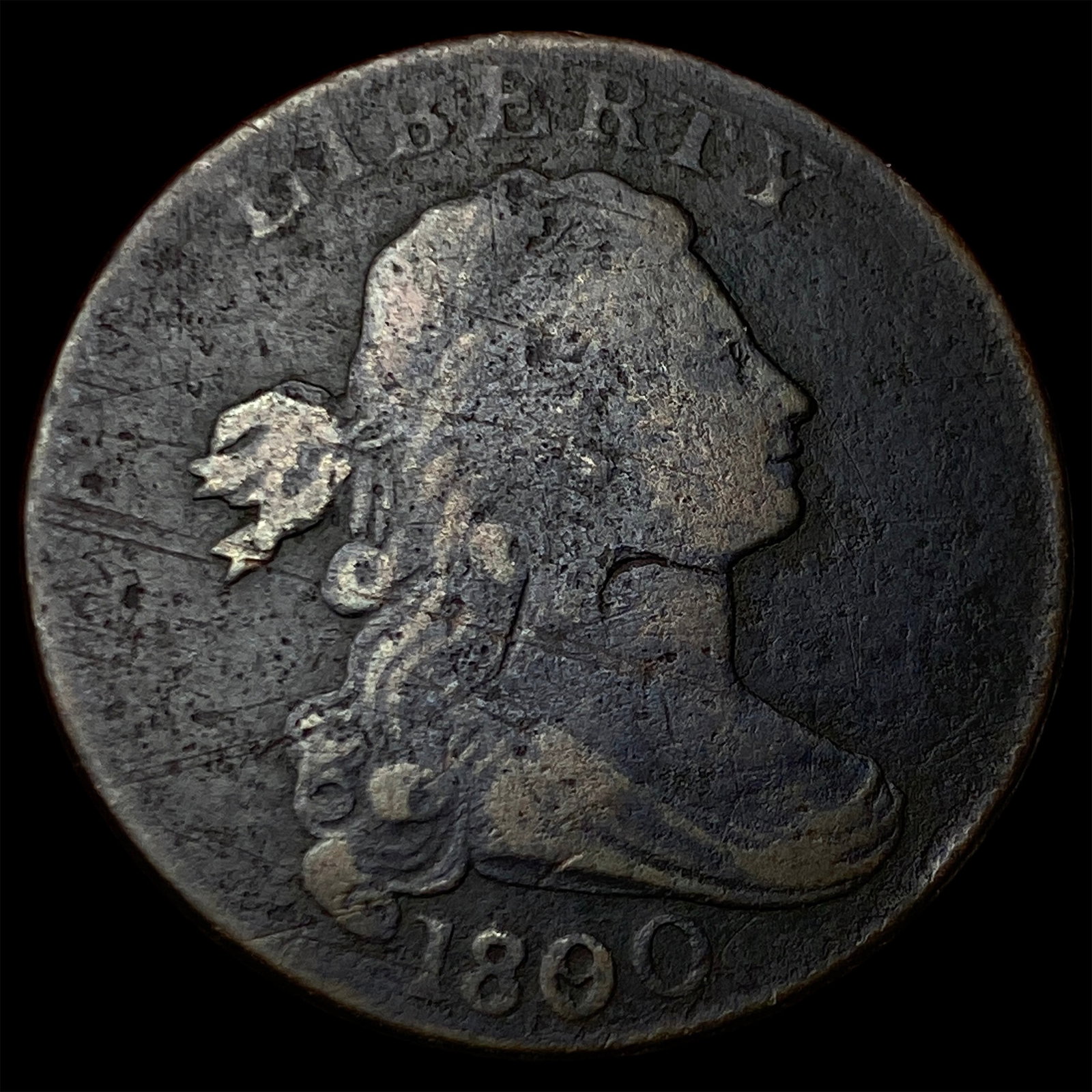 1800/90 Draped Bust Large Cent LIGHTLY CIRCULATED (1 of 2)