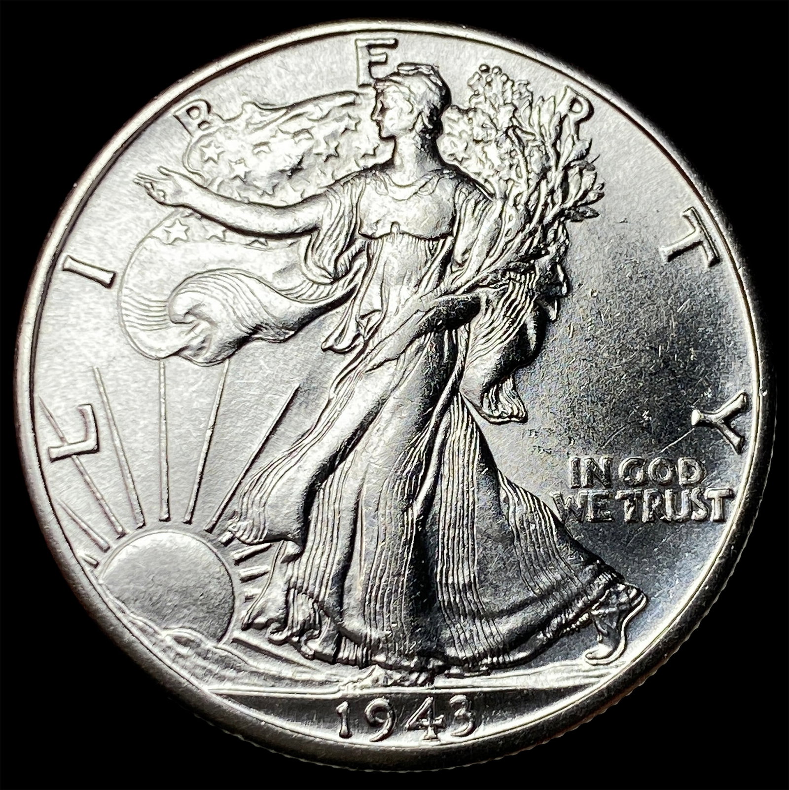 1943-D Silver Walking Liberty Half Dollar UNCIRCULATED: 1943-D Silver Walking Liberty Half Dollar UNCIRCULATED