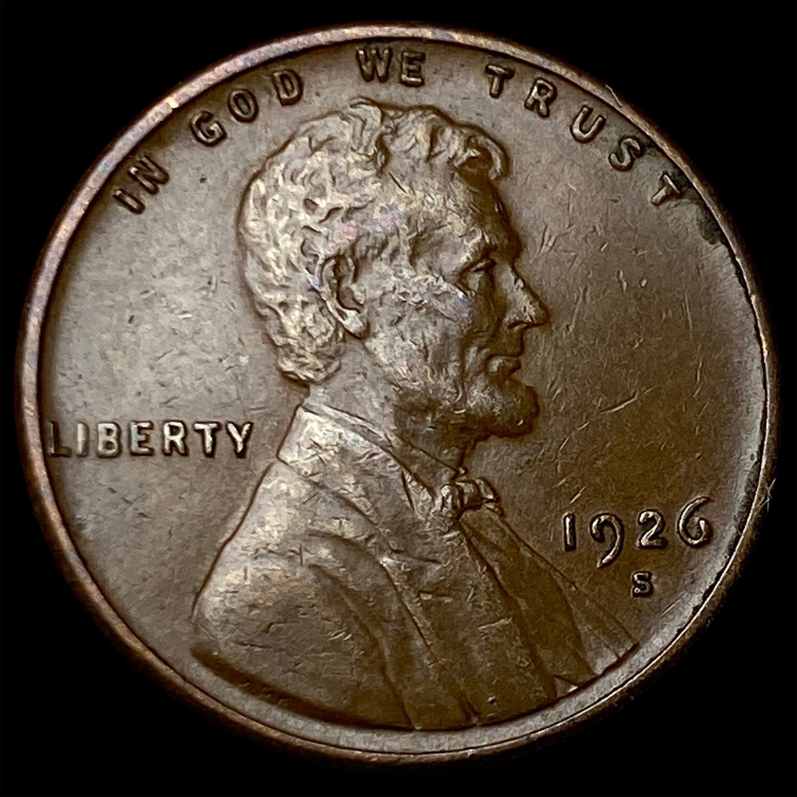 1926-S Lincoln Wheat Cent CLOSELY UNCIRCULATED (1 of 2)