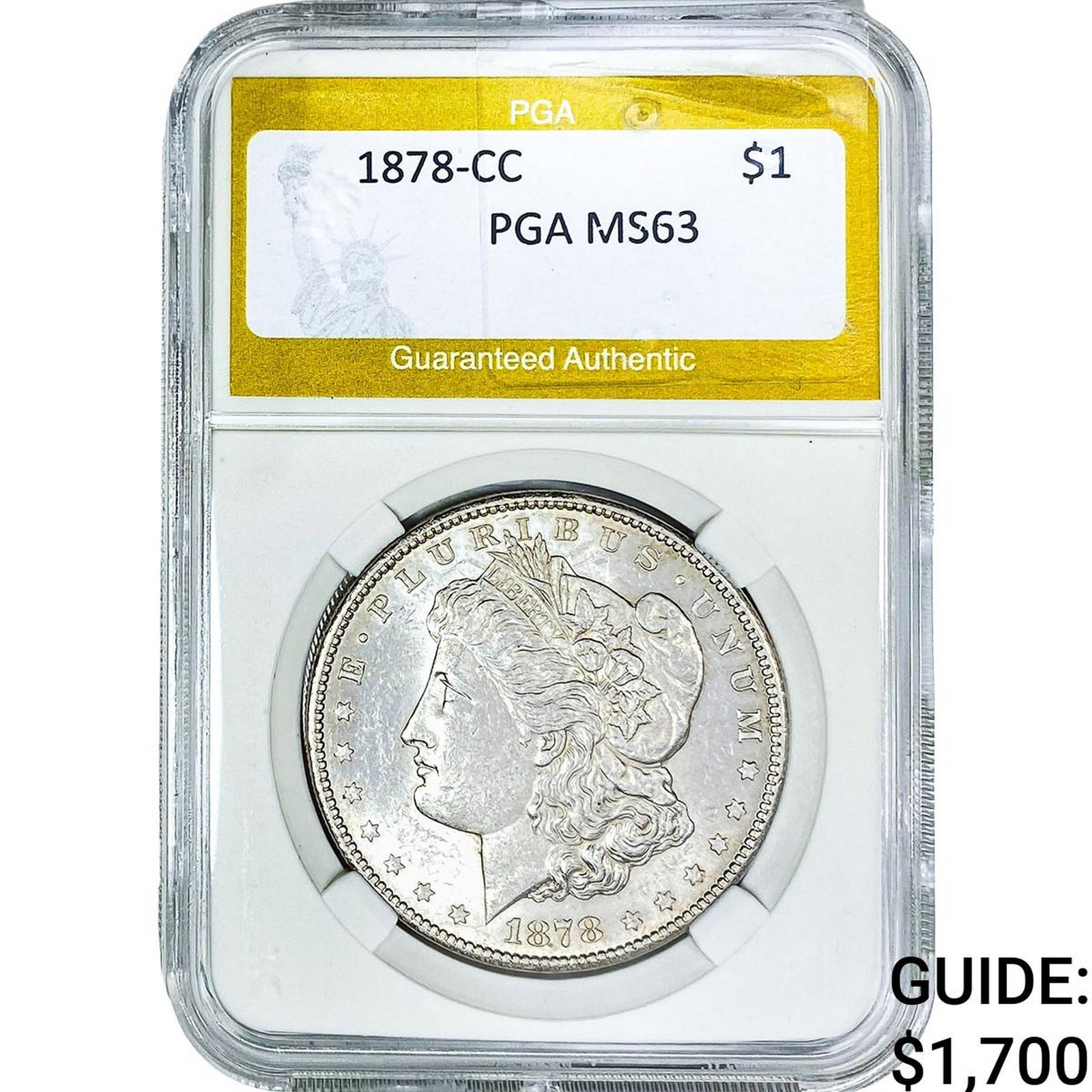 1878-CC Morgan Silver Dollar PGA MS63 (1 of 2)