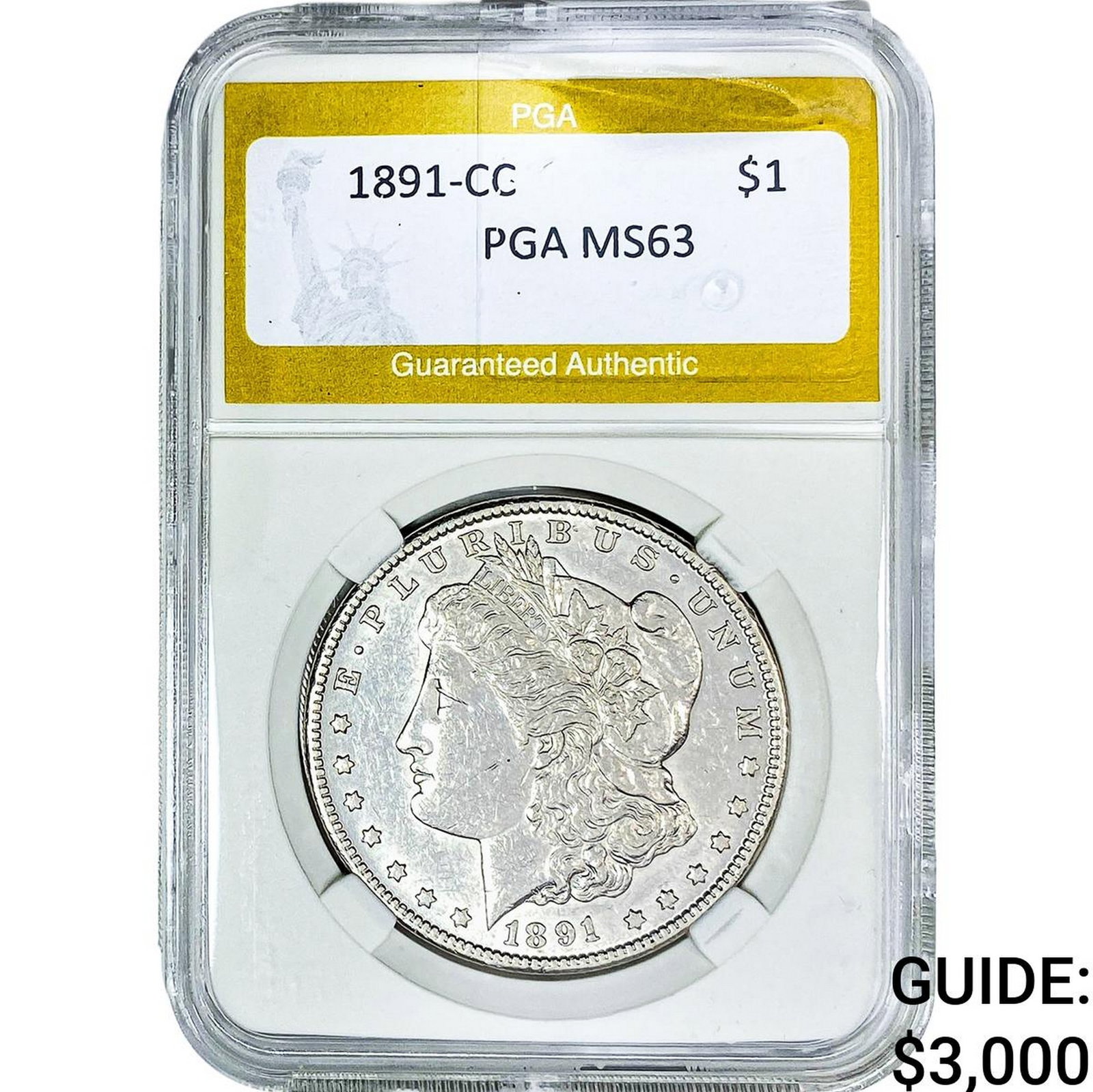 1891-CC Morgan Silver Dollar PGA MS63 (1 of 2)