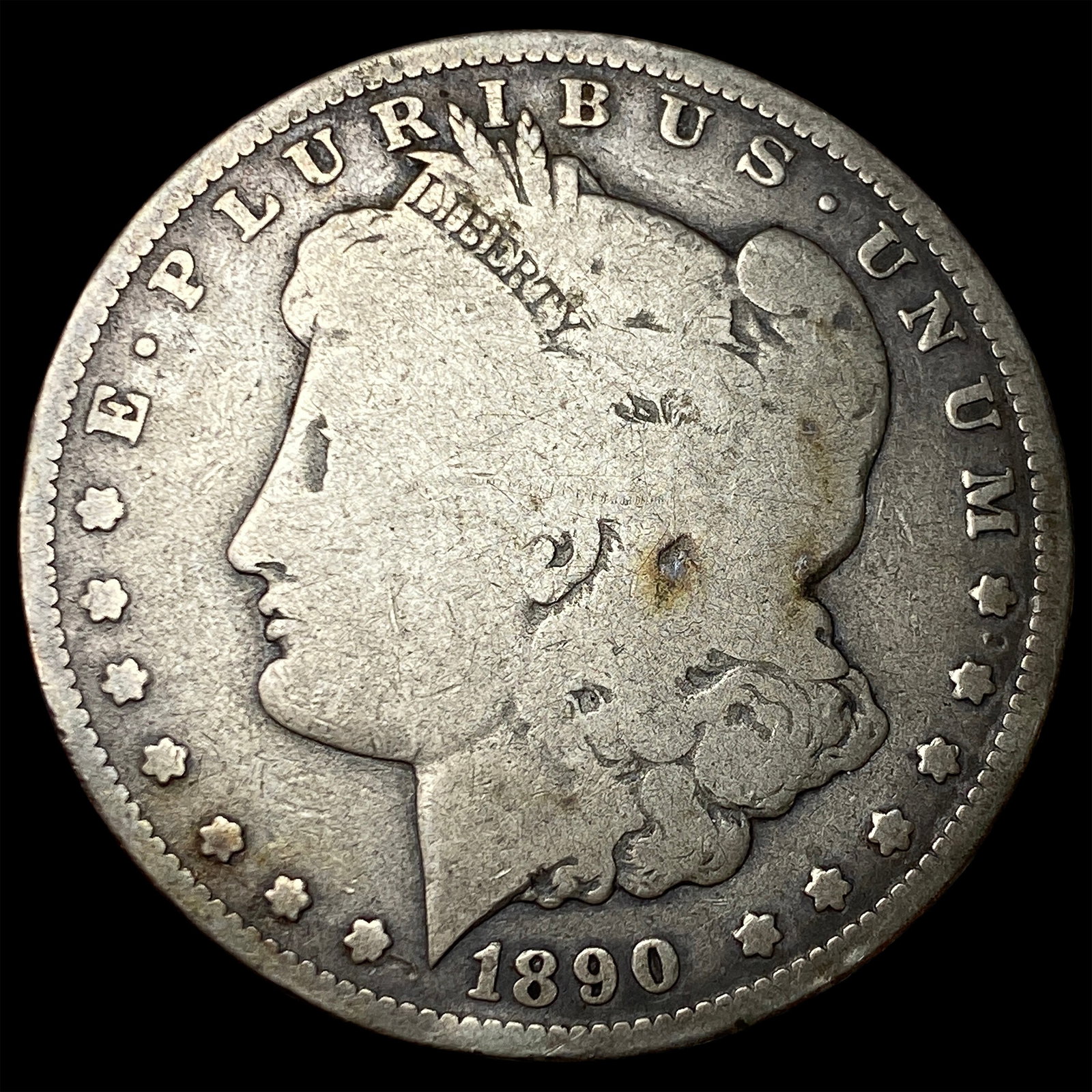 1890-CC Silver Morgan Dollar NICELY CIRCULATED: 1890-CC Silver Morgan Dollar NICELY CIRCULATED
