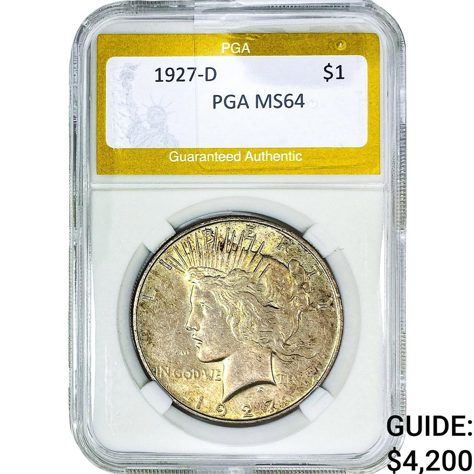 1927-D Silver Peace Dollar PGA MS64 (1 of 2)