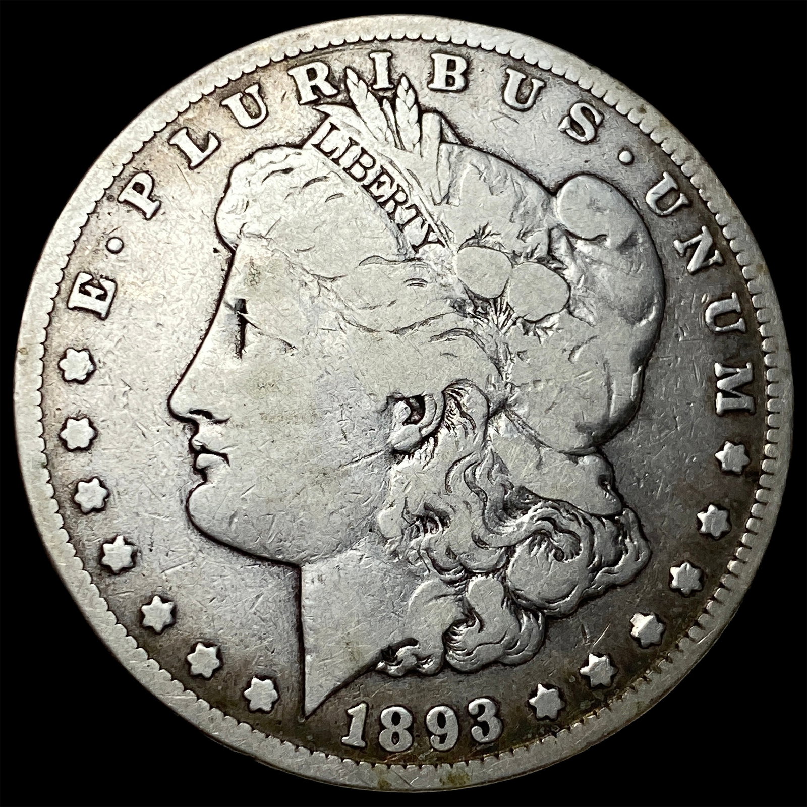 1893-CC Silver Morgan Dollar LIGHTLY CIRCULATED: 1893-CC Silver Morgan Dollar LIGHTLY CIRCULATED