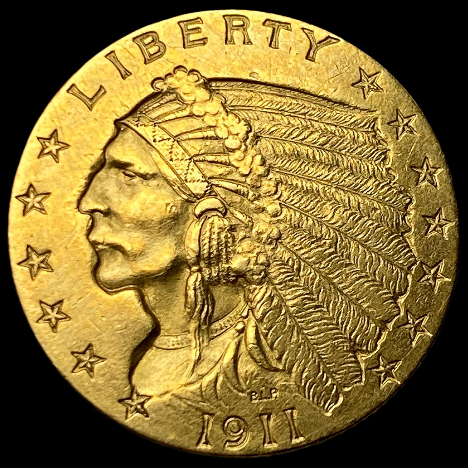 1911 Indian Head Gold $2.5 Quarter Eagle UNCIRCULATED (1 of 2)
