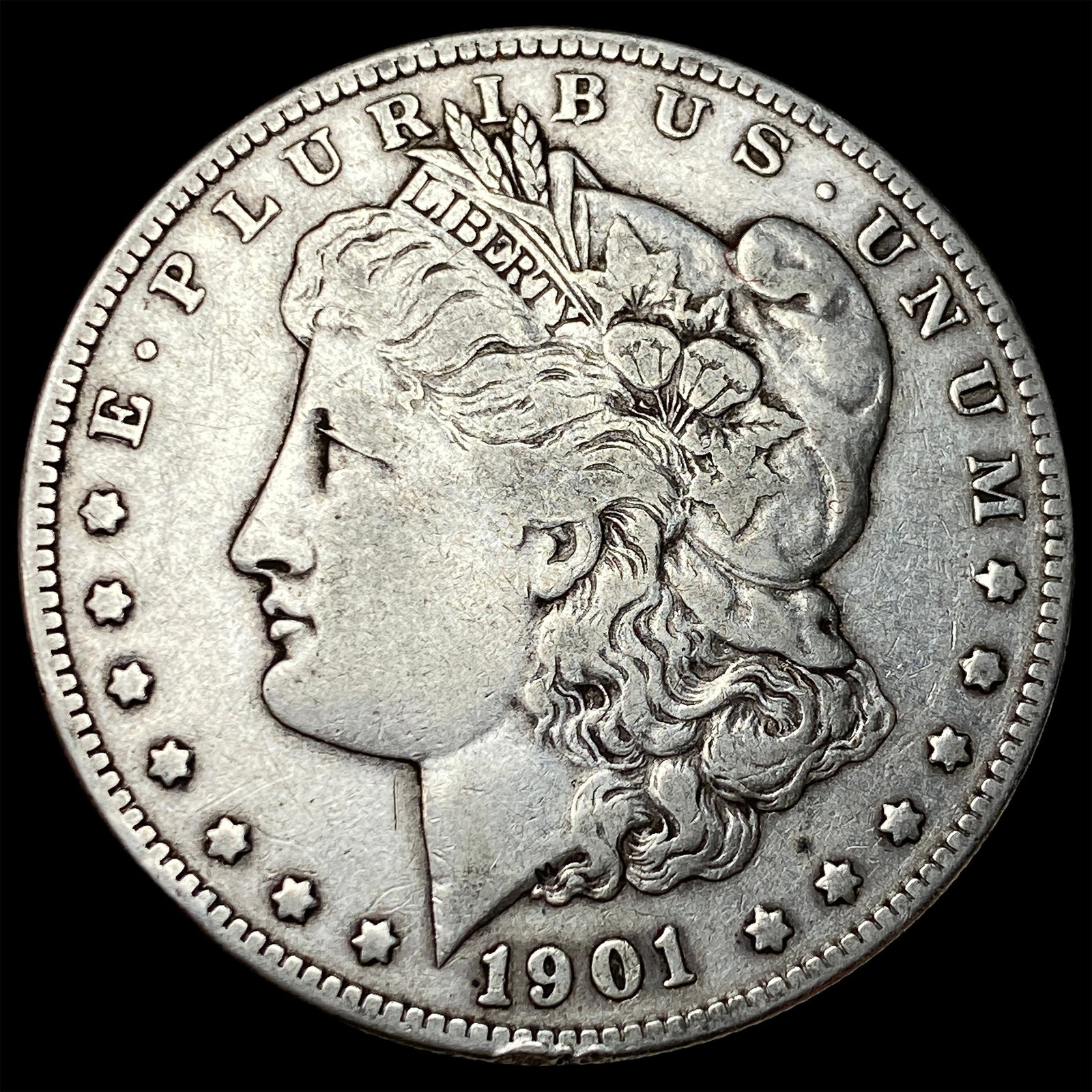 1901-S Silver Morgan Dollar LIGHTLY CIRCULATED: 1901-S Silver Morgan Dollar LIGHTLY CIRCULATED