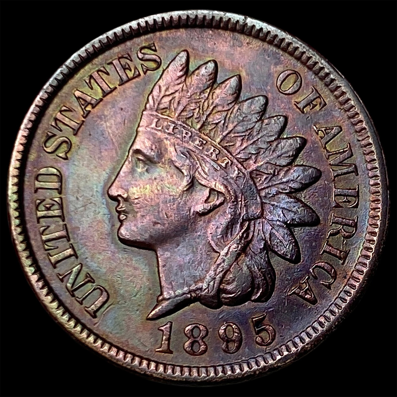 1895 Indian Head Cent CLOSELY UNCIRCULATED: 1895 Indian Head Cent CLOSELY UNCIRCULATED