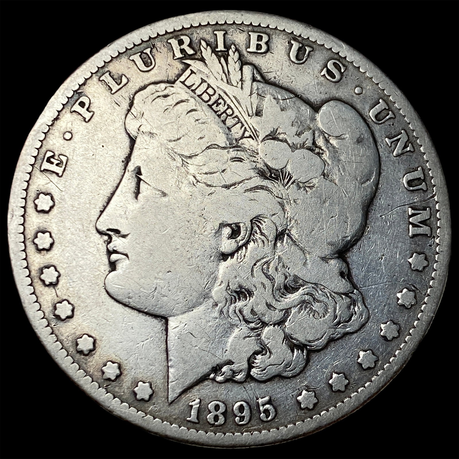 1895-S Silver Morgan Dollar LIGHTLY CIRCULATED: 1895-S Silver Morgan Dollar LIGHTLY CIRCULATED