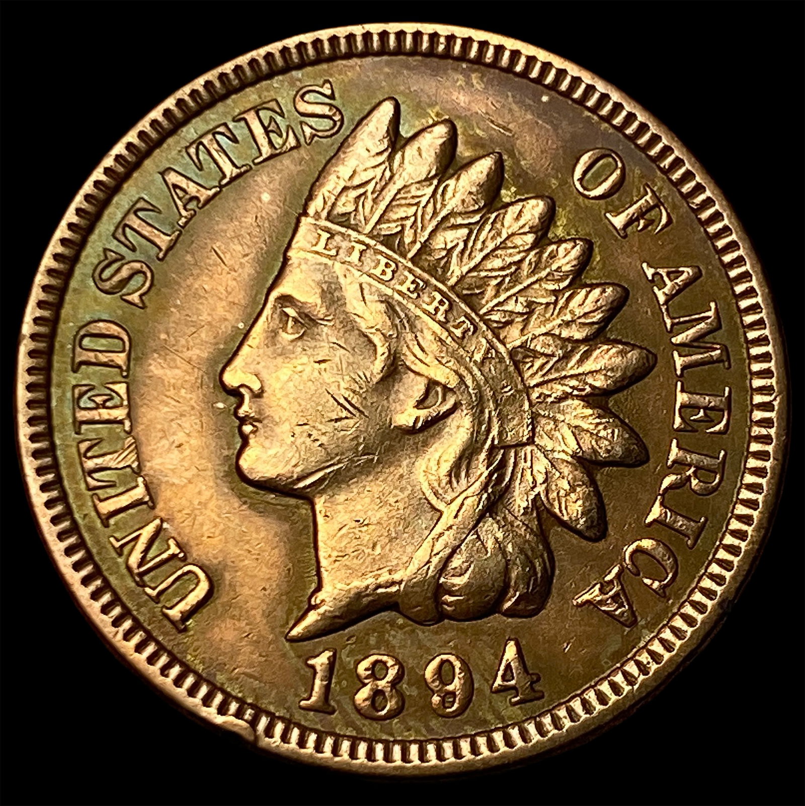 1894 Indian Head Cent CLOSELY UNCIRCULATED (1 of 2)