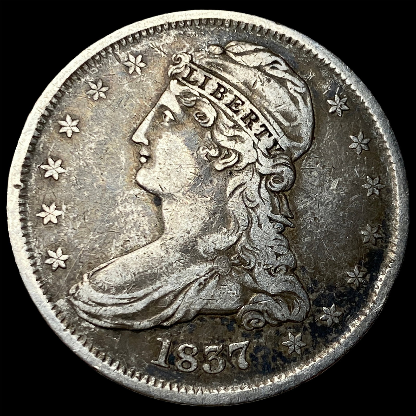 1837 Capped Bust Half Dollar LIGHTLY CIRCULATED (1 of 2)