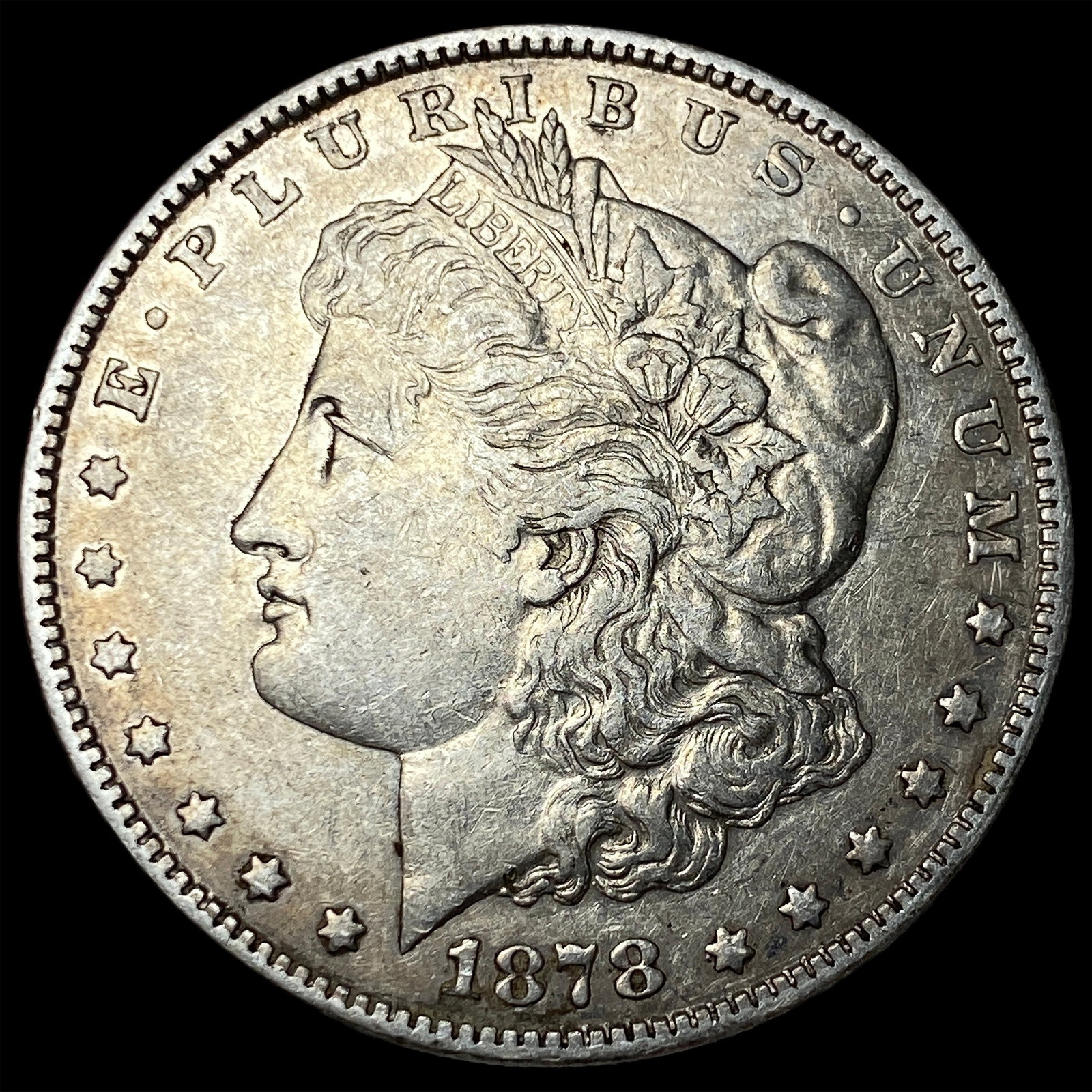 1878 Silver Morgan Dollar NEARLY UNCIRCULATED: 1878 Silver Morgan Dollar NEARLY UNCIRCULATED