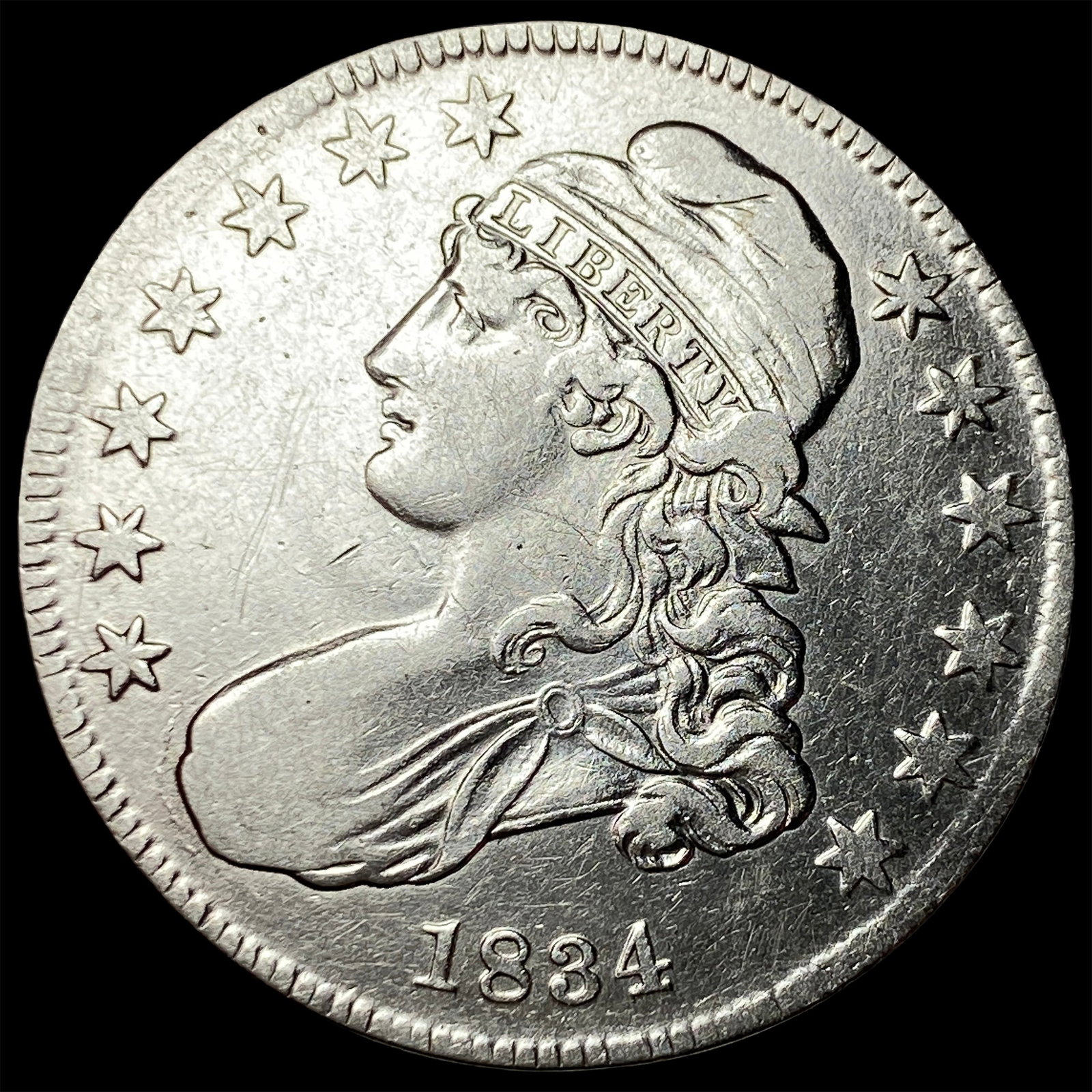 1834 Capped Bust Half Dollar CLOSELY UNCIRCULATED (1 of 2)