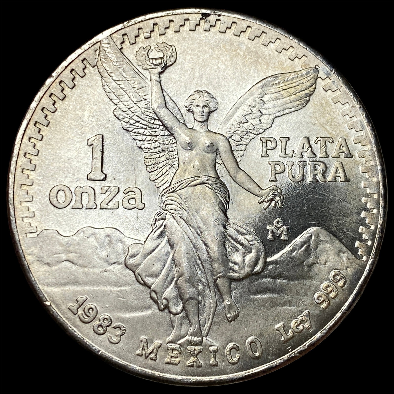 1983 Mexico Silver 1 Onza Libertad SUPERB GEM BU: 1983 Mexico Silver 1 Onza Libertad SUPERB GEM BU