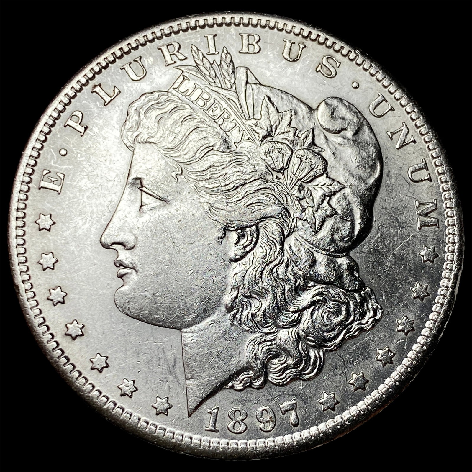 1897-S Silver Morgan Dollar CLOSELY UNCIRCULATED: 1897-S Silver Morgan Dollar CLOSELY UNCIRCULATED