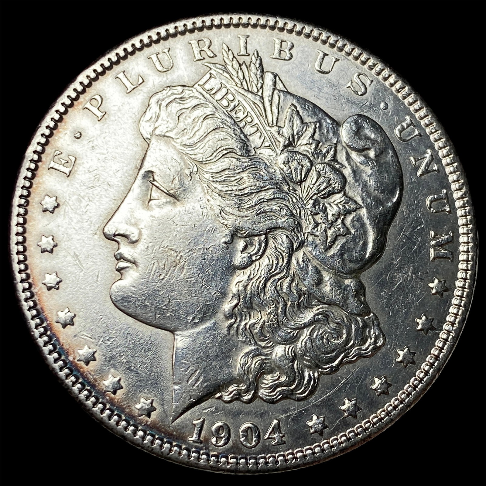 1904 Silver Morgan Dollar CHOICE AU: 1904 Silver Morgan Dollar CHOICE AU