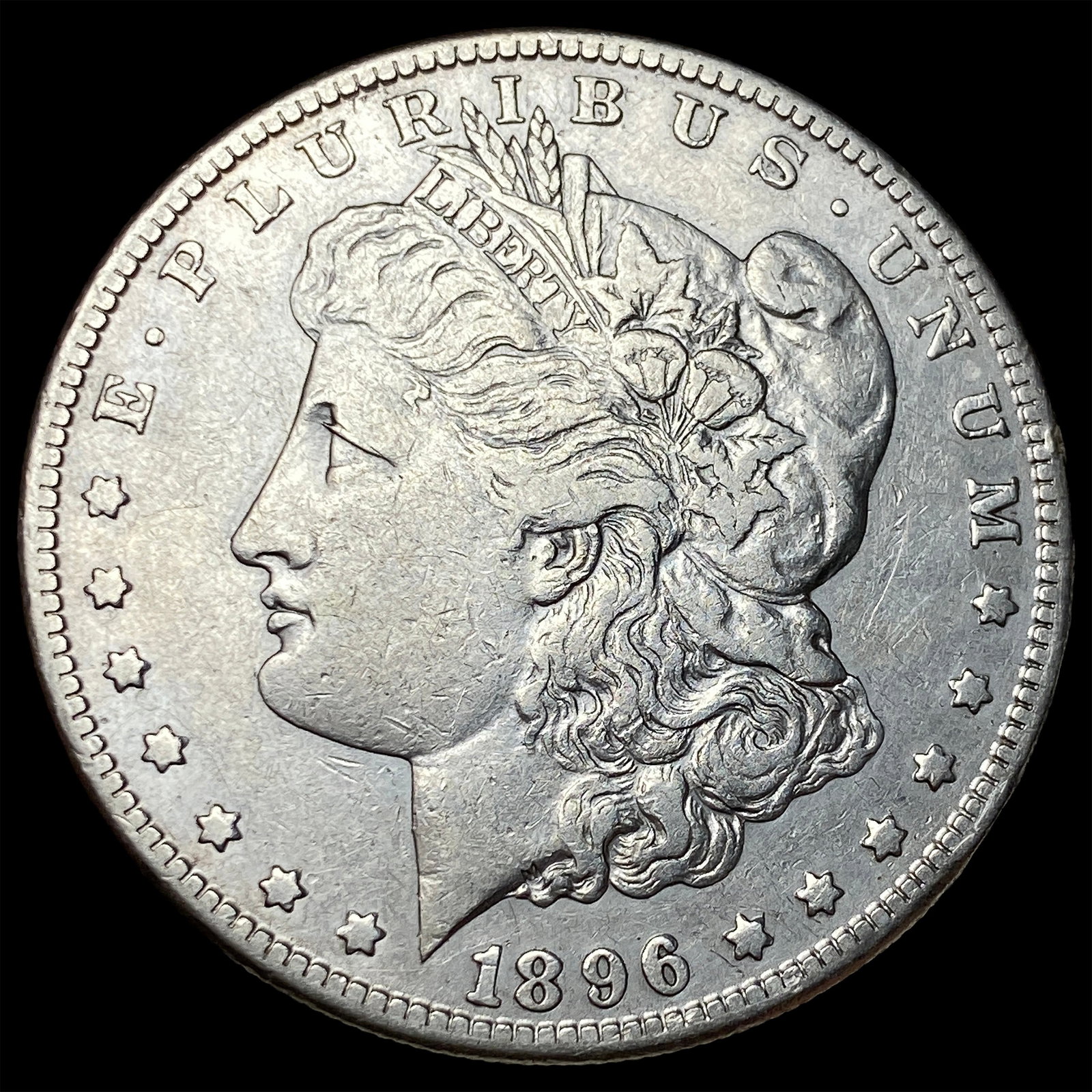 1896-S Silver Morgan Dollar NEARLY UNCIRCULATED: 1896-S Silver Morgan Dollar NEARLY UNCIRCULATED
