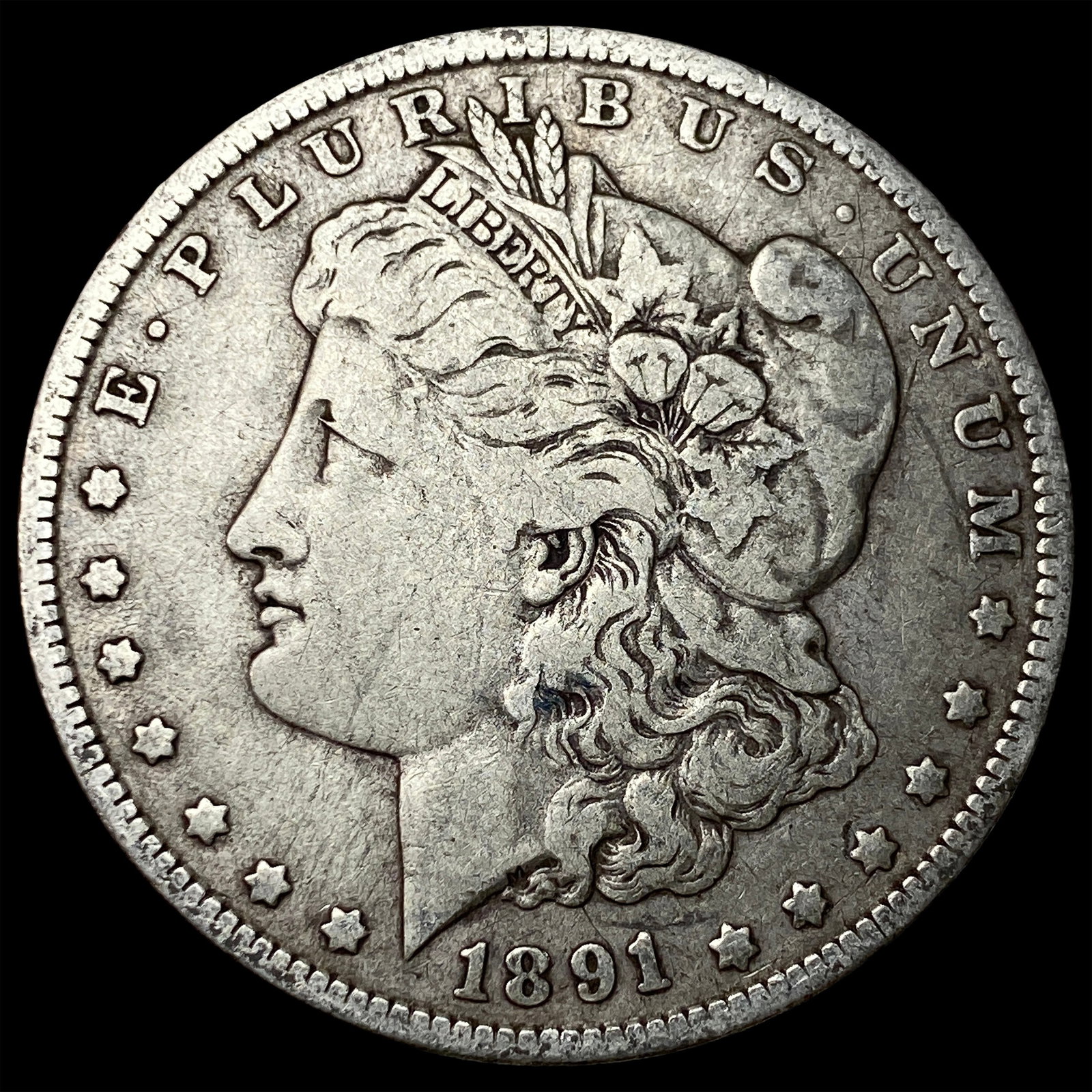 1891-O Silver Morgan Dollar LIGHTLY CIRCULATED: 1891-O Silver Morgan Dollar LIGHTLY CIRCULATED