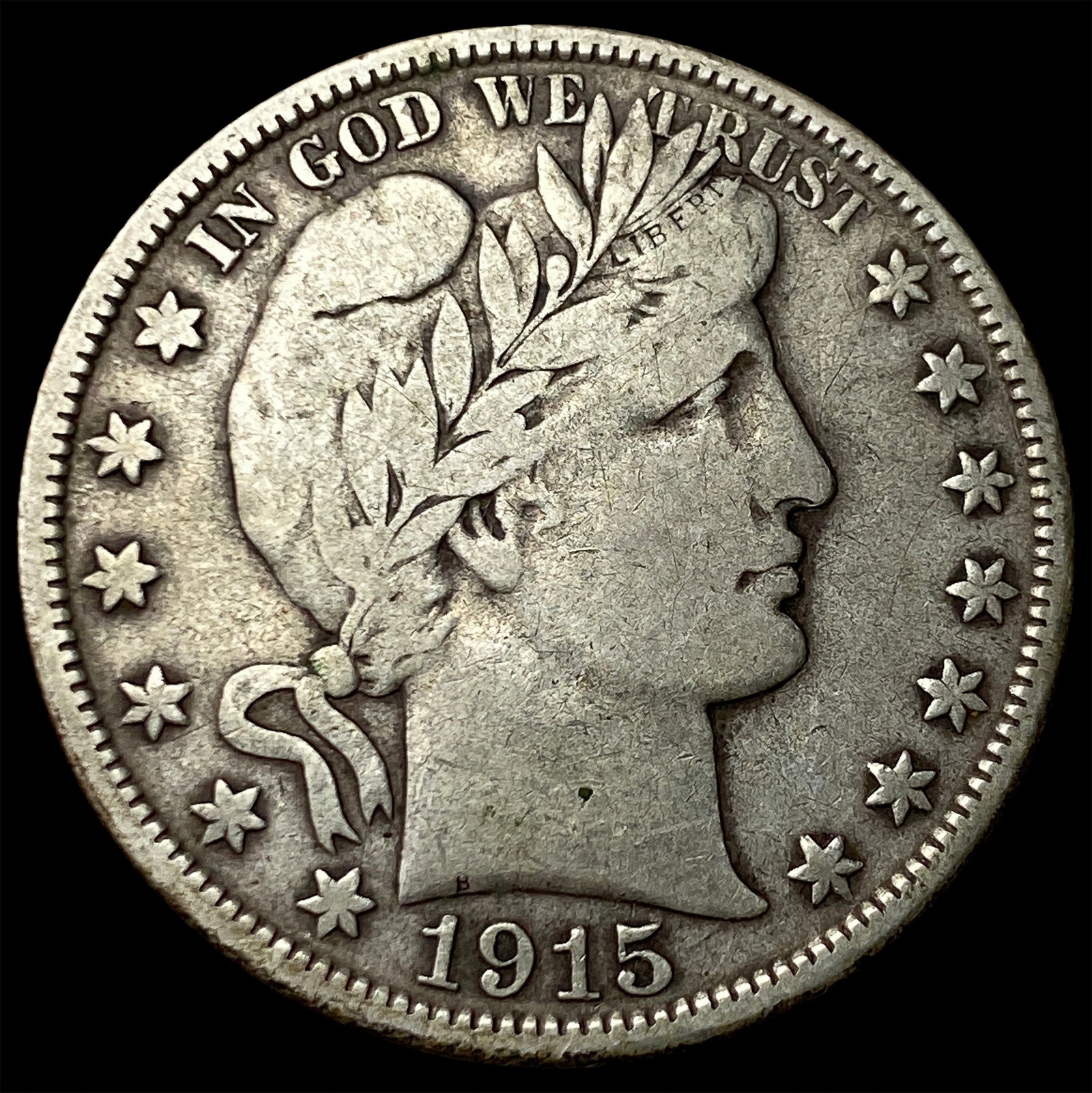 1915-D Silver Barber Half Dollar LIGHTLY CIRCULATED (1 of 2)