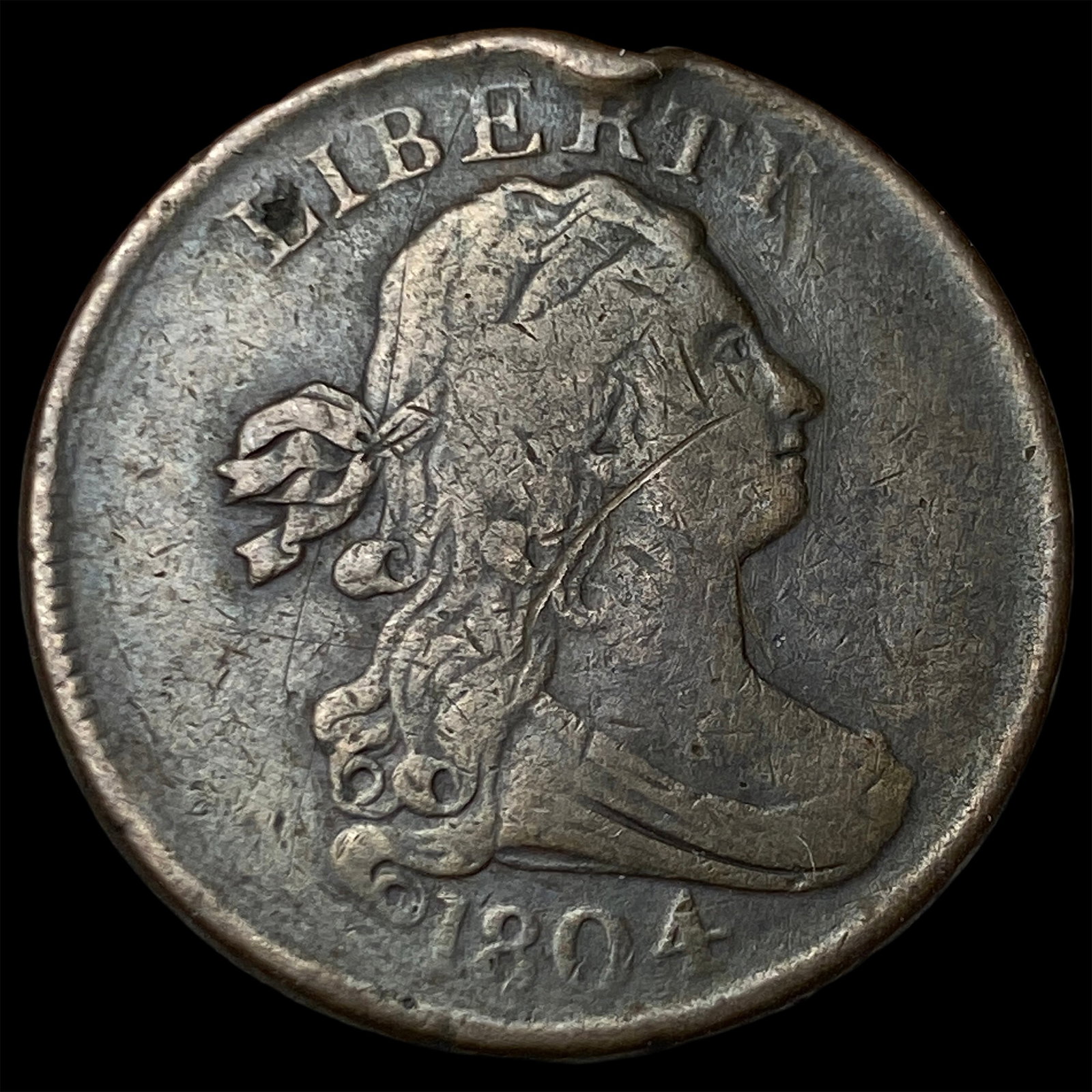 1804 Draped Bust Half Cent HIGH GRADE (1 of 2)