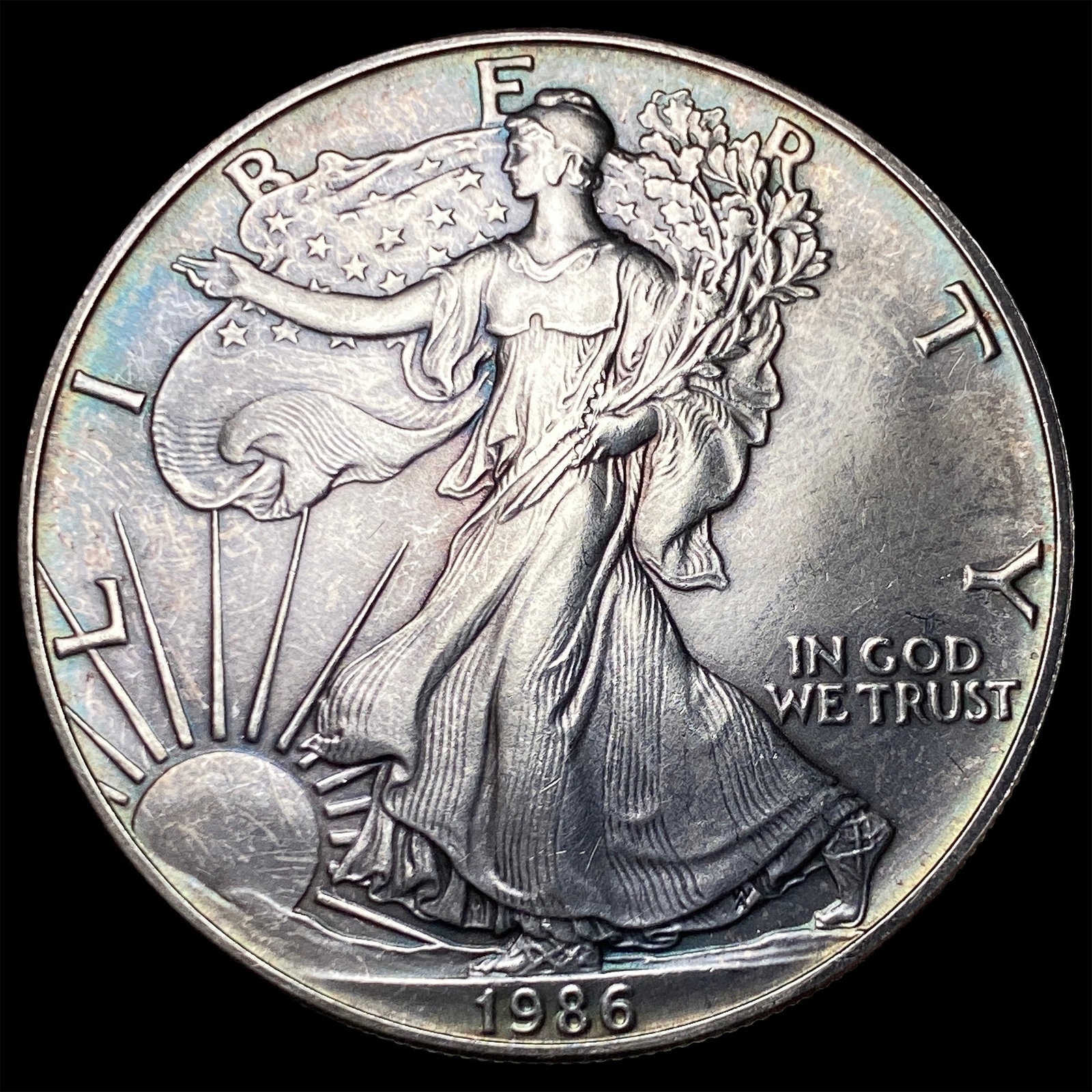 1986 1oz Silver American Eagle $1 SUPERB GEM BU (1 of 2)