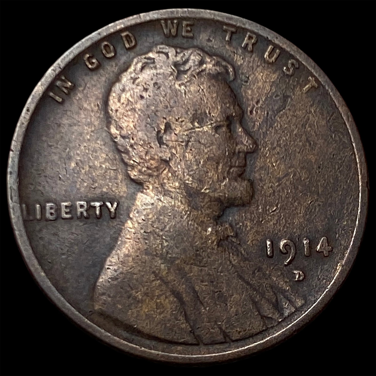 1914-D Lincoln Wheat Cent LIGHTLY CIRCULATED (1 of 2)