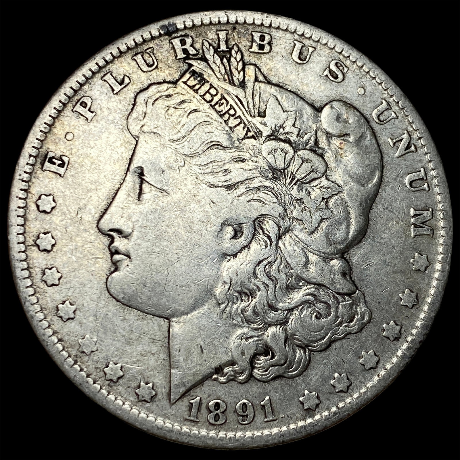1891-O Silver Morgan Dollar LIGHTLY CIRCULATED: 1891-O Silver Morgan Dollar LIGHTLY CIRCULATED