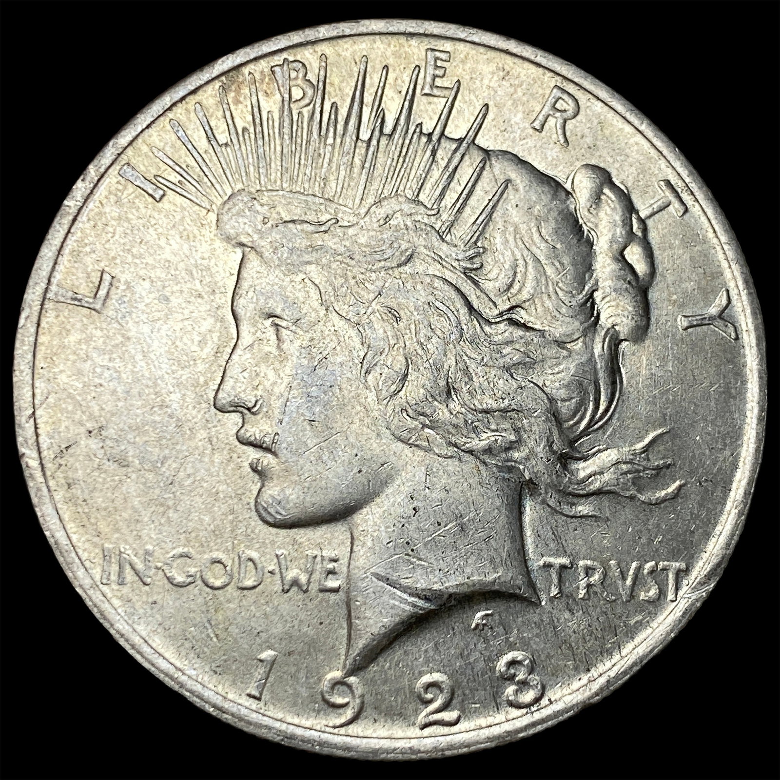 1923 Silver Peace Dollar CLOSELY UNCIRCULATED: 1923 Silver Peace Dollar CLOSELY UNCIRCULATED