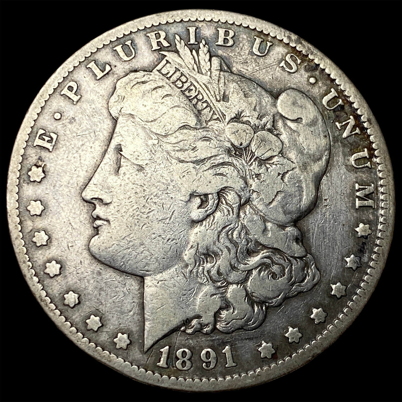 1891-CC Silver Morgan Dollar LIGHTLY CIRCULATED (1 of 2)