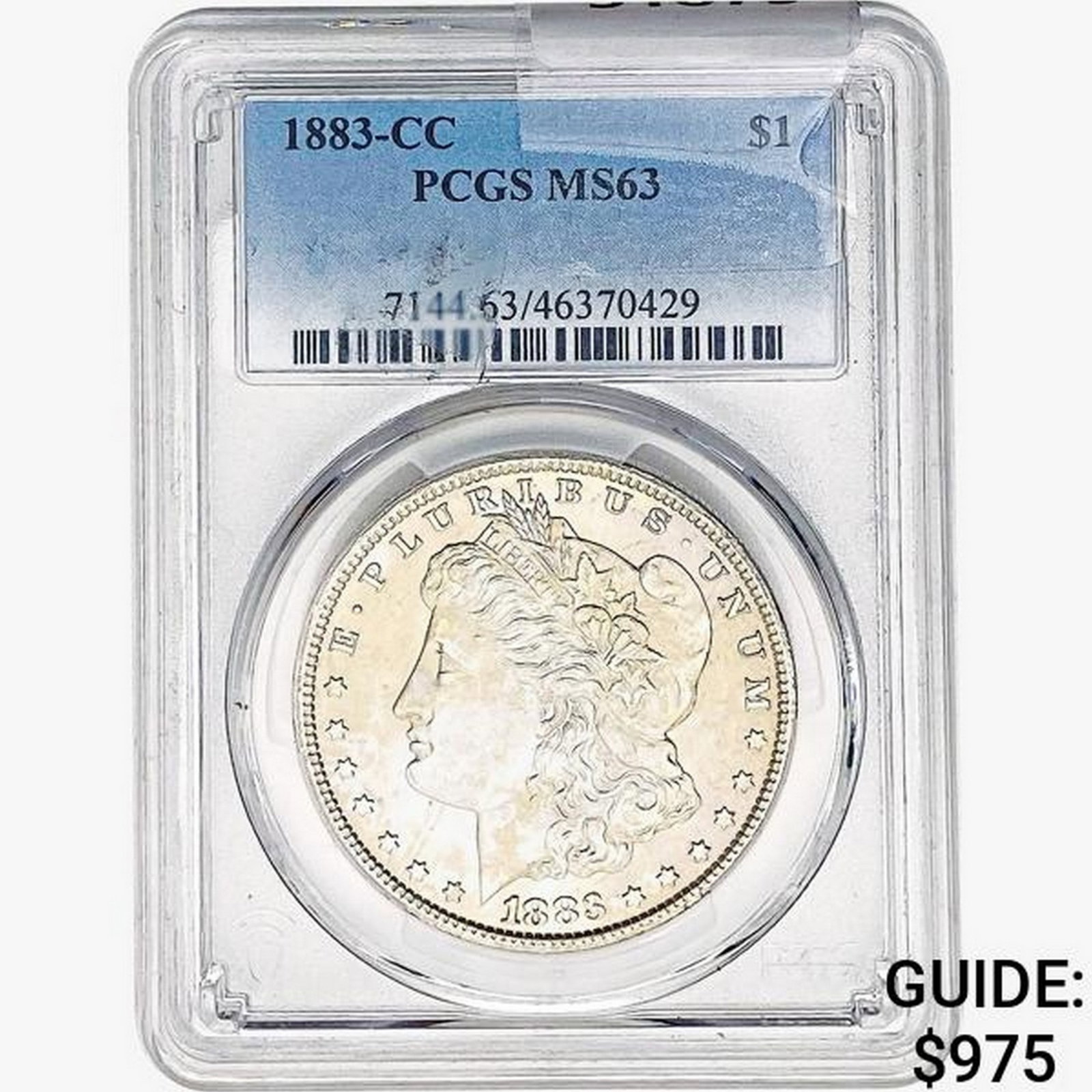 1883-CC Morgan Silver Dollar PCGS MS63 (1 of 2)