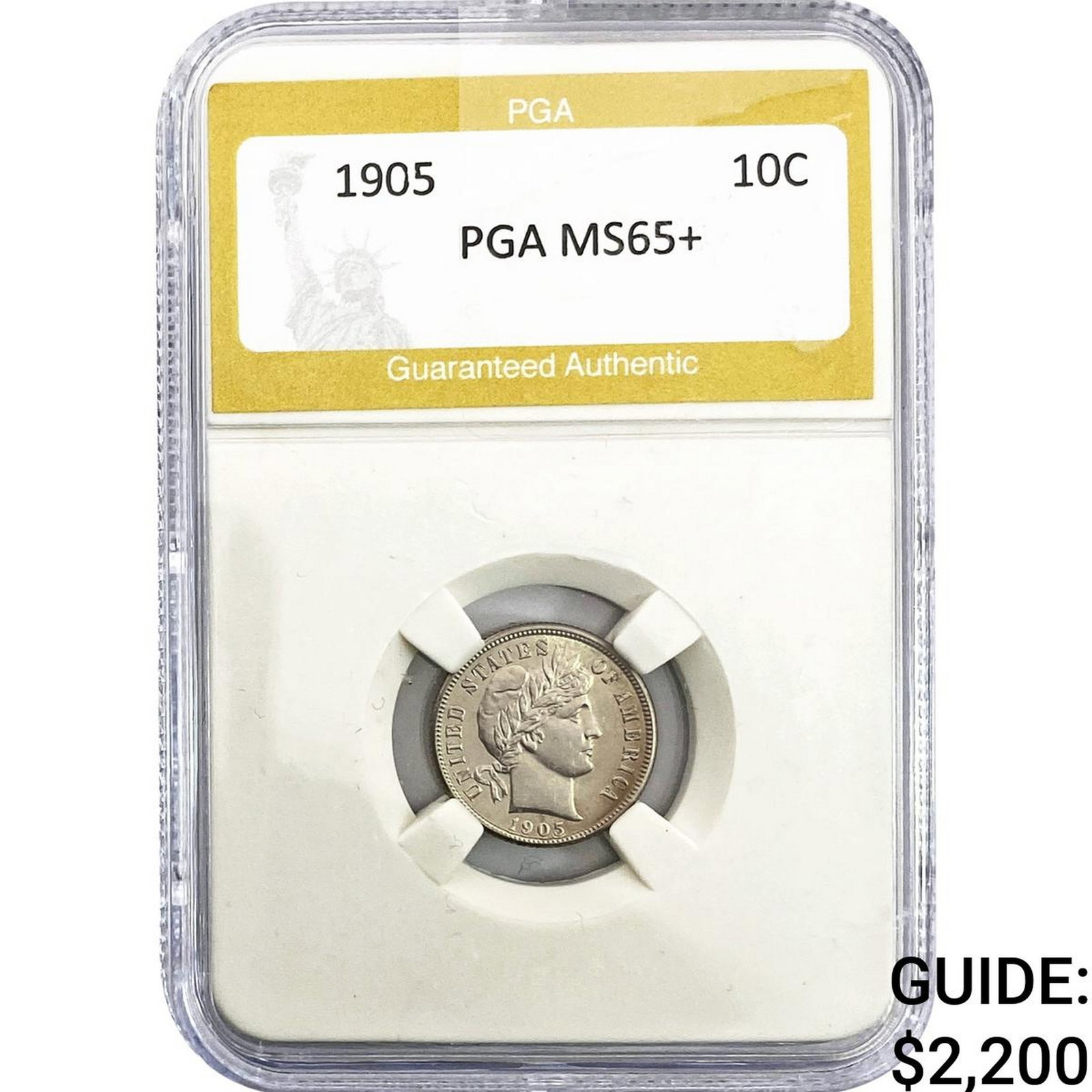 1905 Barber Dime PGA MS65+ (1 of 2)