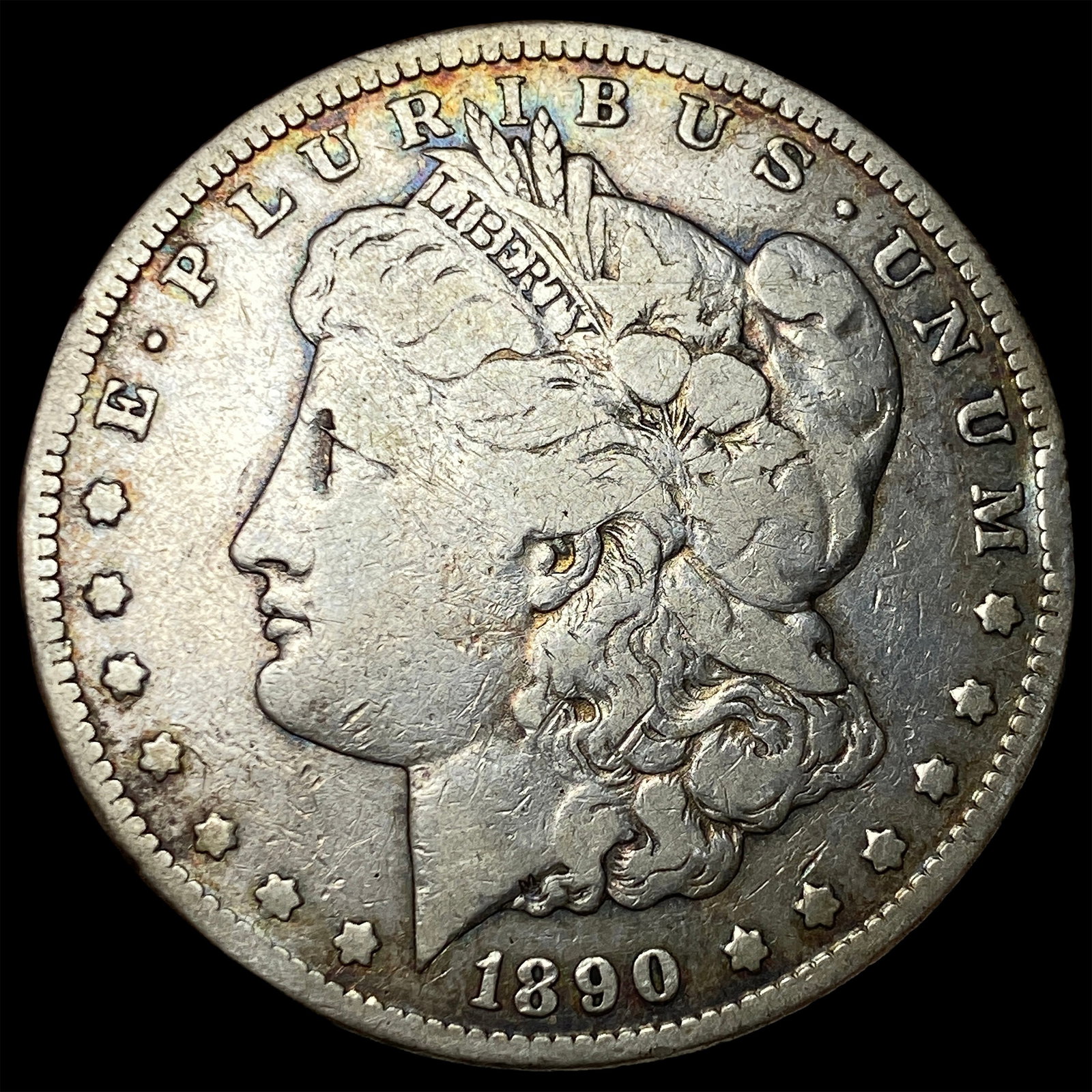 1890-CC Silver Morgan Dollar LIGHTLY CIRCULATED: 1890-CC Silver Morgan Dollar LIGHTLY CIRCULATED