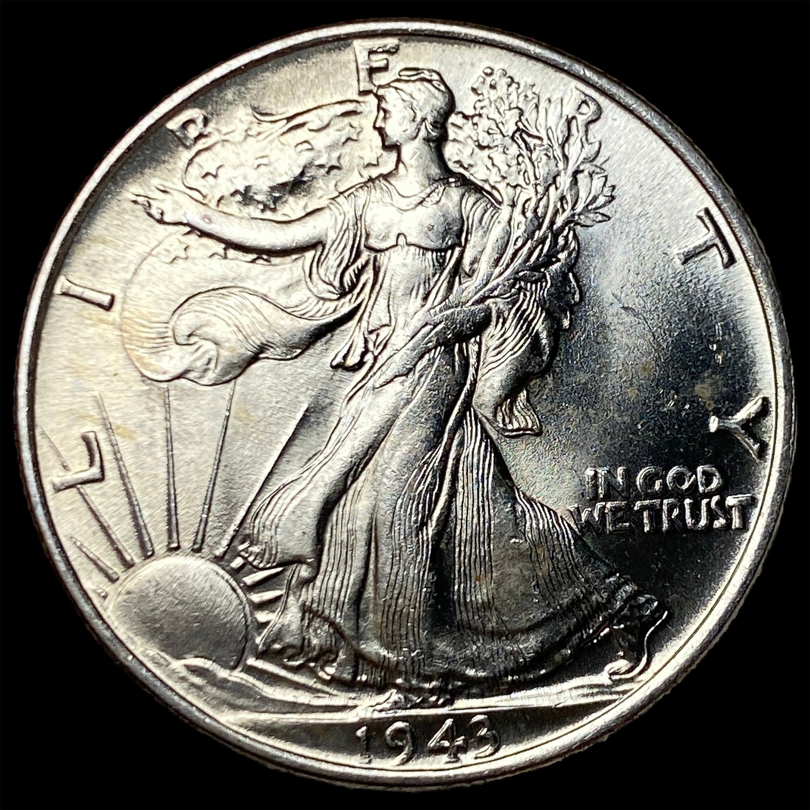 1943 Silver Walking Liberty Half Dollar CHOICE BU: 1943 Silver Walking Liberty Half Dollar CHOICE BU