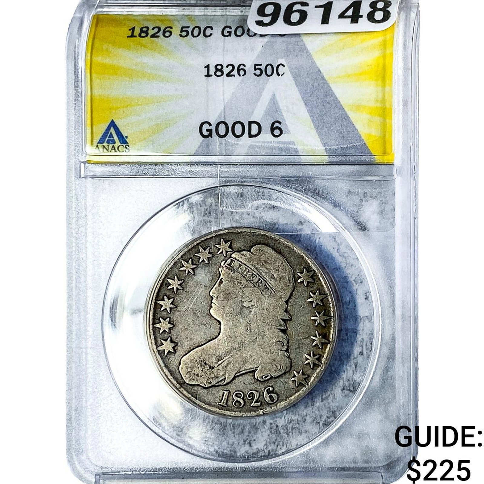 1826 Capped Bust Half Dollar ANACS G6 (1 of 2)