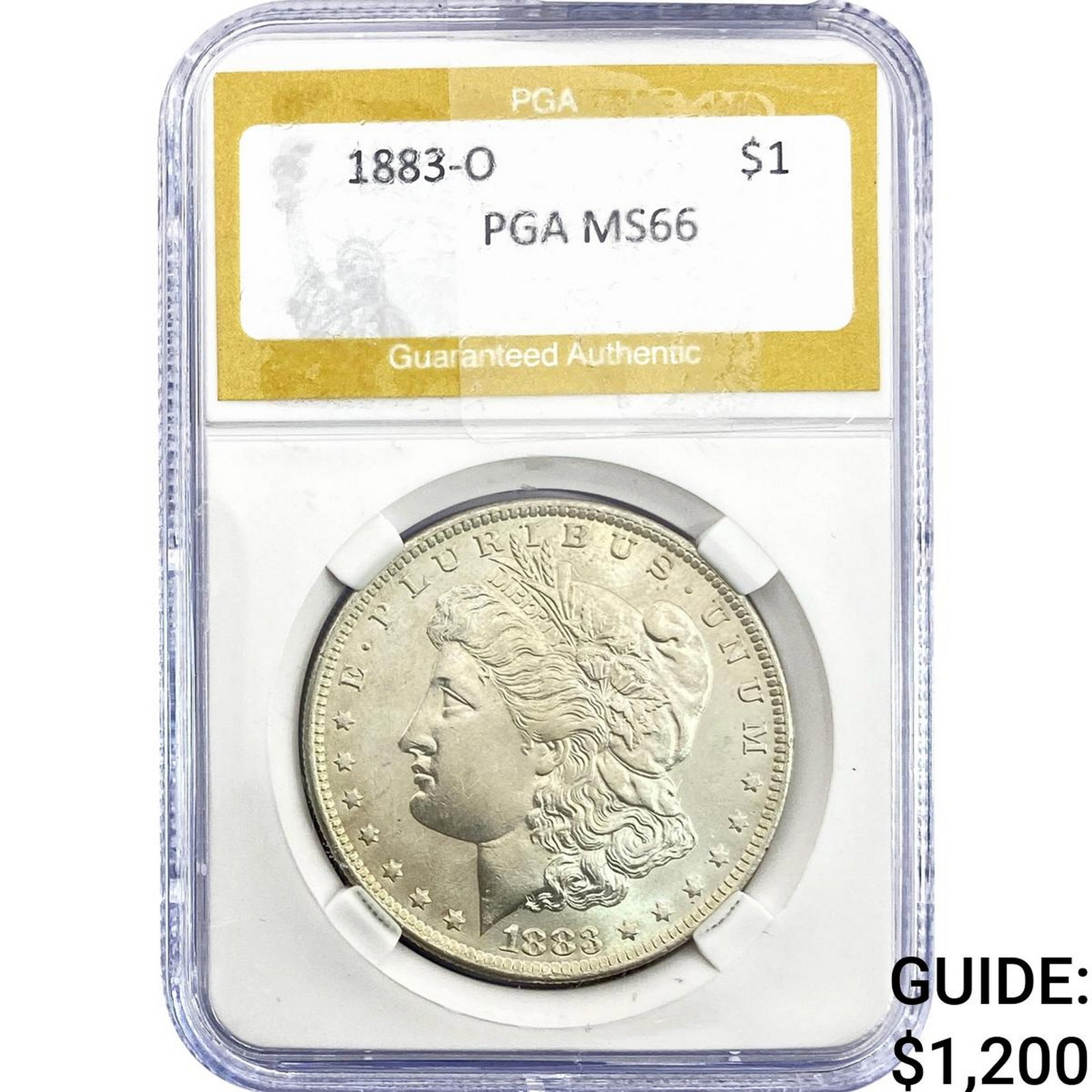 1883-O Morgan Silver Dollar PGA MS66 (1 of 2)