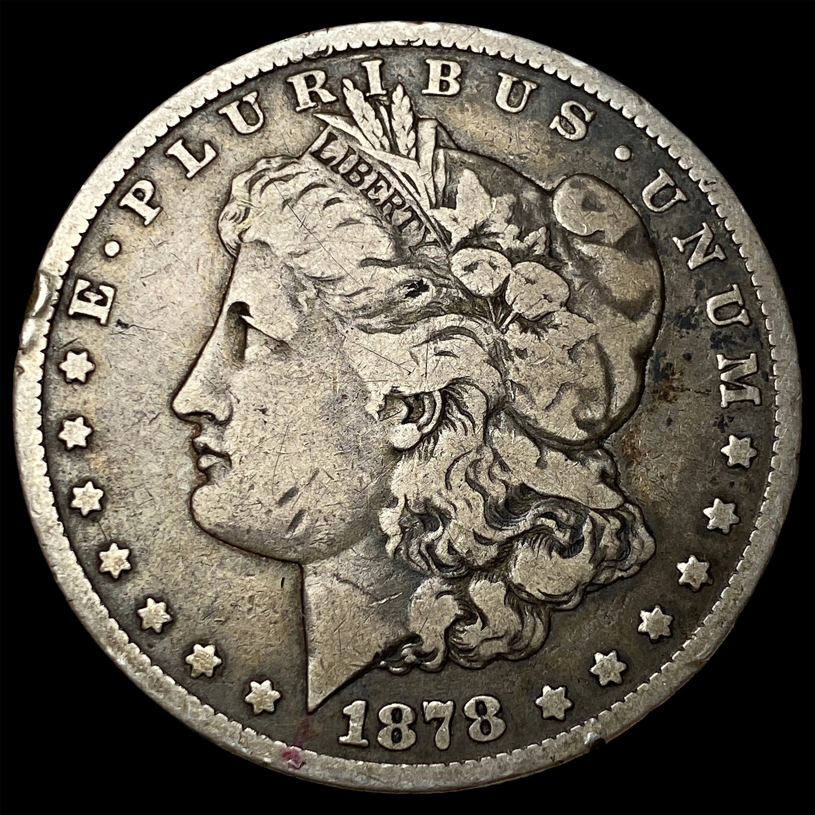 1878-CC Silver Morgan Dollar LIGHTLY CIRCULATED: 1878-CC Silver Morgan Dollar LIGHTLY CIRCULATED