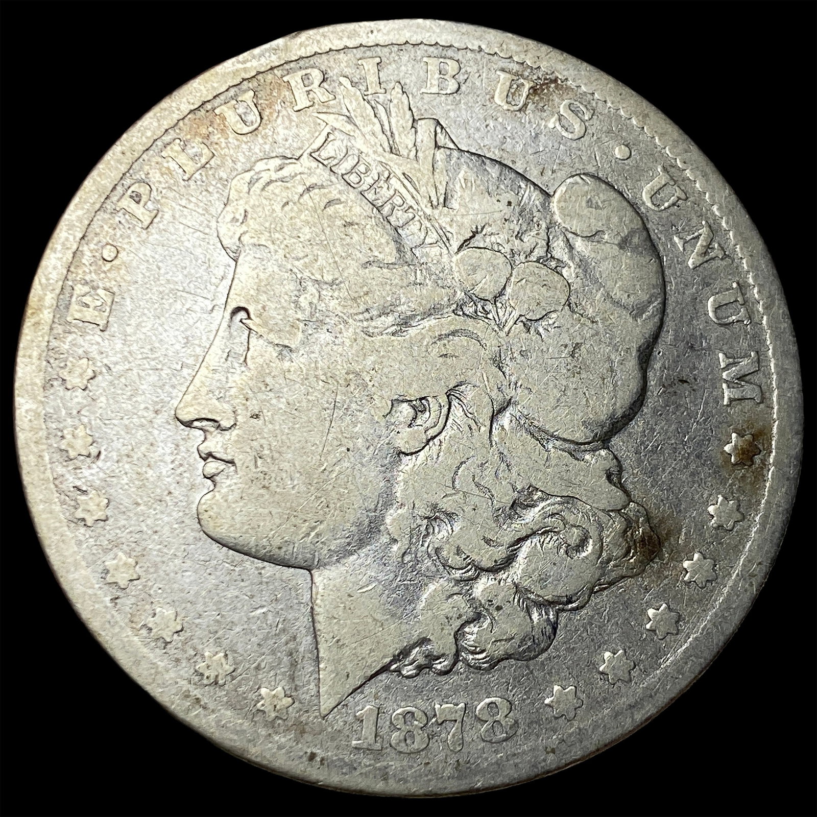 1878-CC Silver Morgan Dollar LIGHTLY CIRCULATED: 1878-CC Silver Morgan Dollar LIGHTLY CIRCULATED