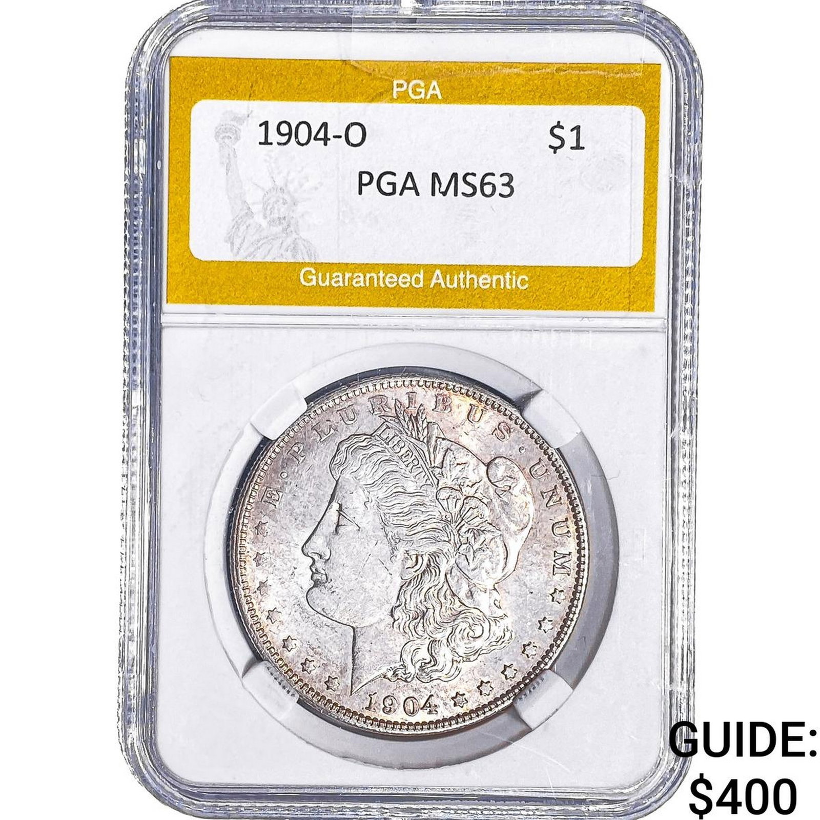 1904-O Morgan Silver Dollar PGA MS63: 1904-O Morgan Silver Dollar PGA MS63