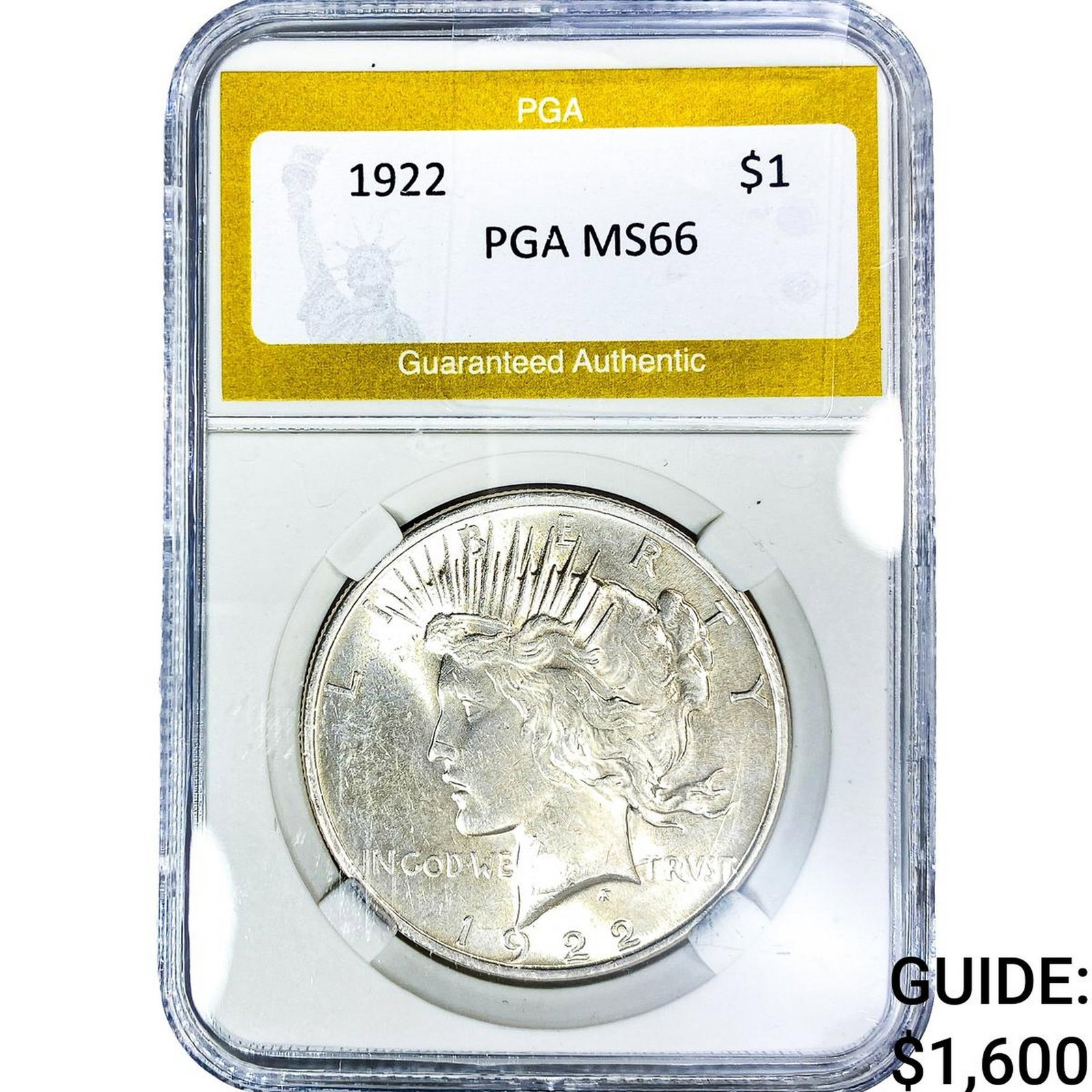 1922 Silver Peace Dollar PGA MS66 (1 of 2)