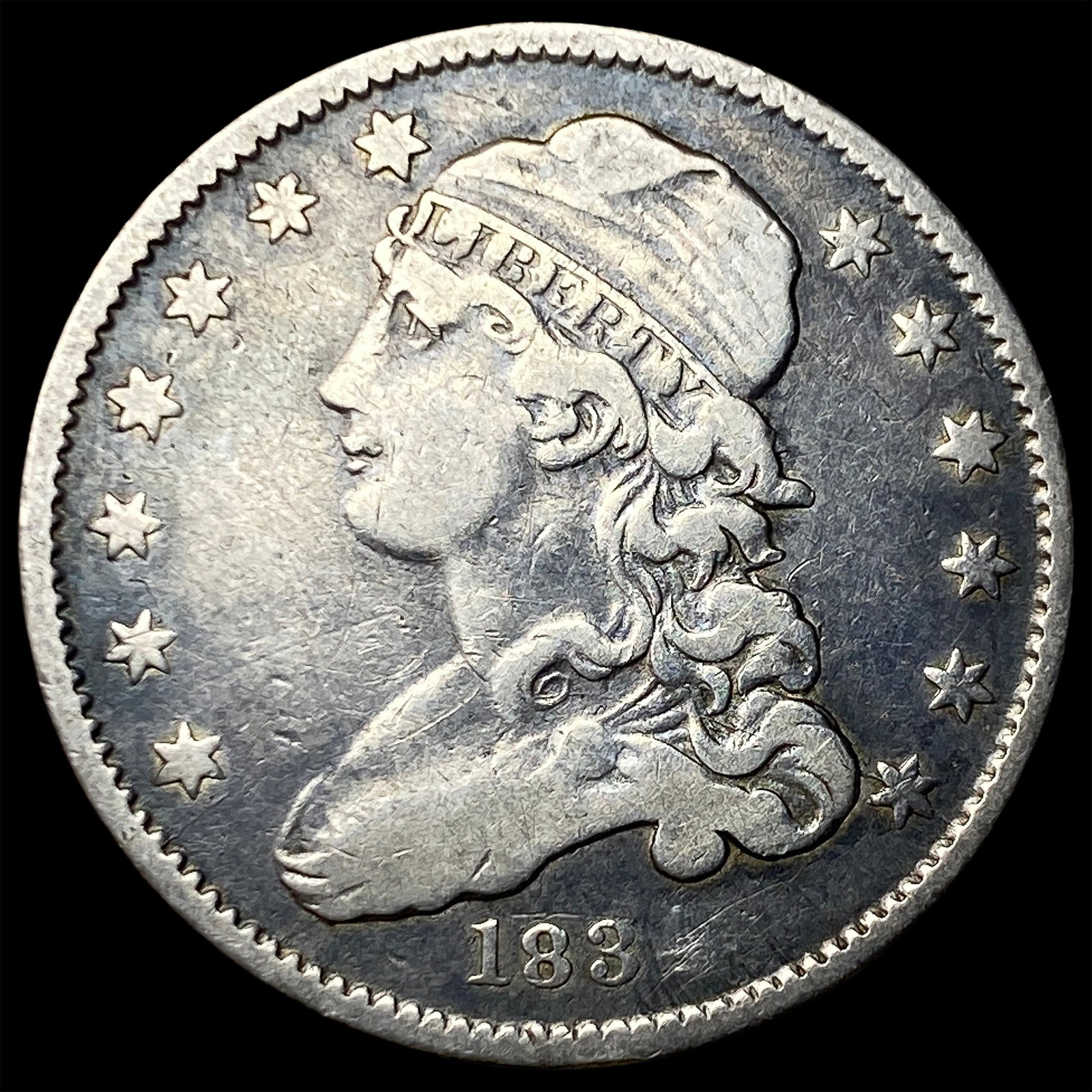 1834 Silver Capped Bust Quarter LIGHTLY CIRCULATED (1 of 2)
