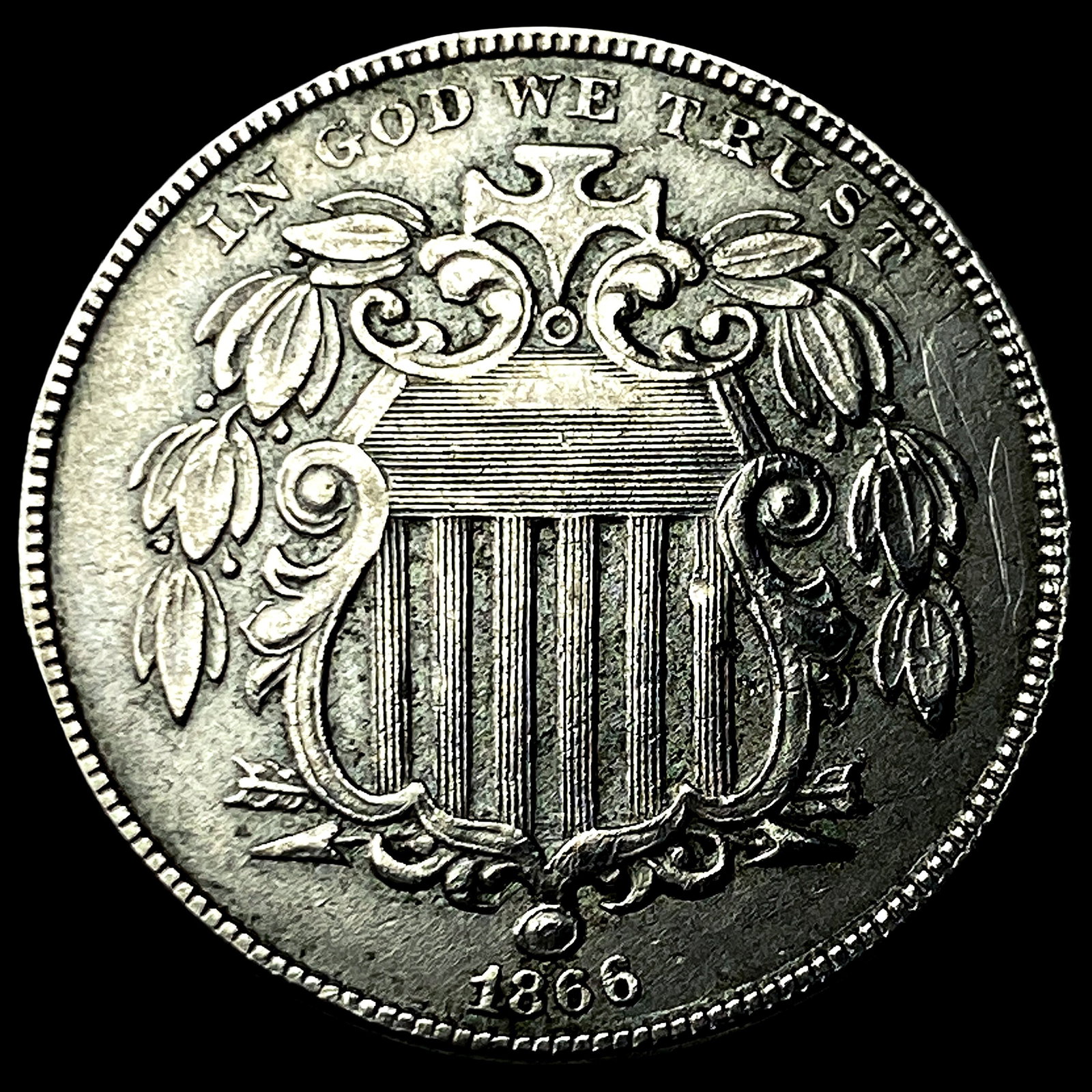 1866 Shield Nickel UNCIRCULATED (1 of 2)