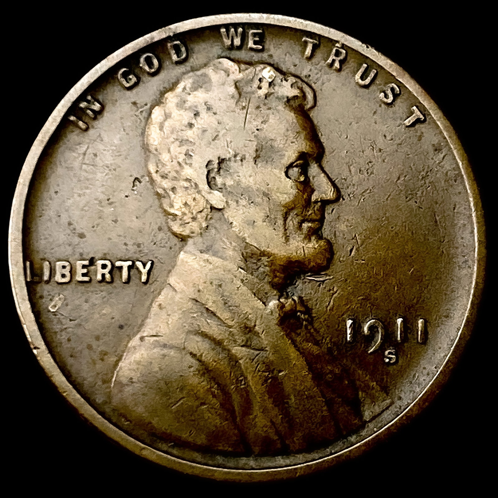 1911-S Lincoln Wheat Cent NEARLY UNCIRCULATED (1 of 2)