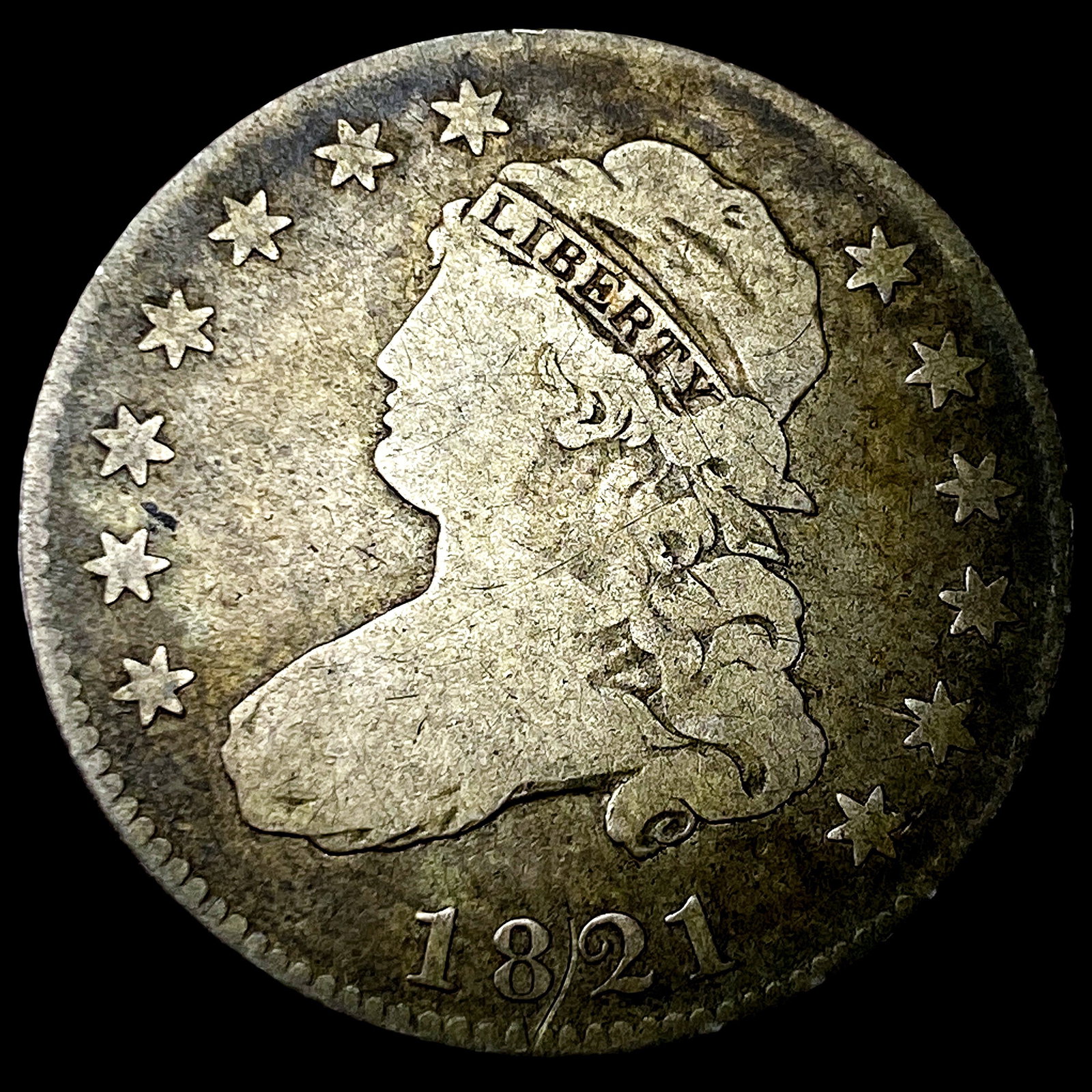 1821 Capped Bust Quarter NICELY CIRCULATED (1 of 2)