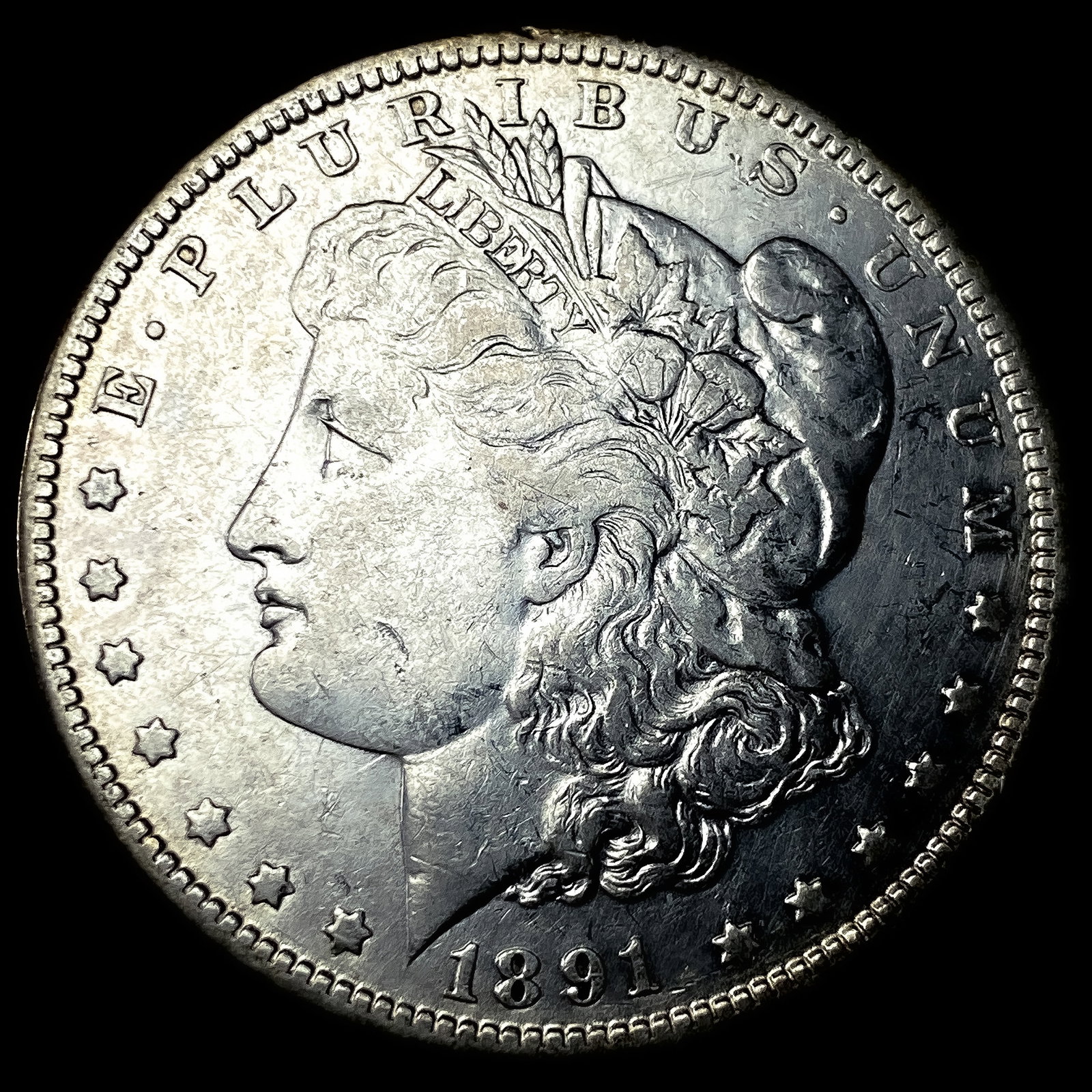 1891-O Silver Morgan Dollar CLOSELY UNCIRCULATED: 1891-O Silver Morgan Dollar CLOSELY UNCIRCULATED